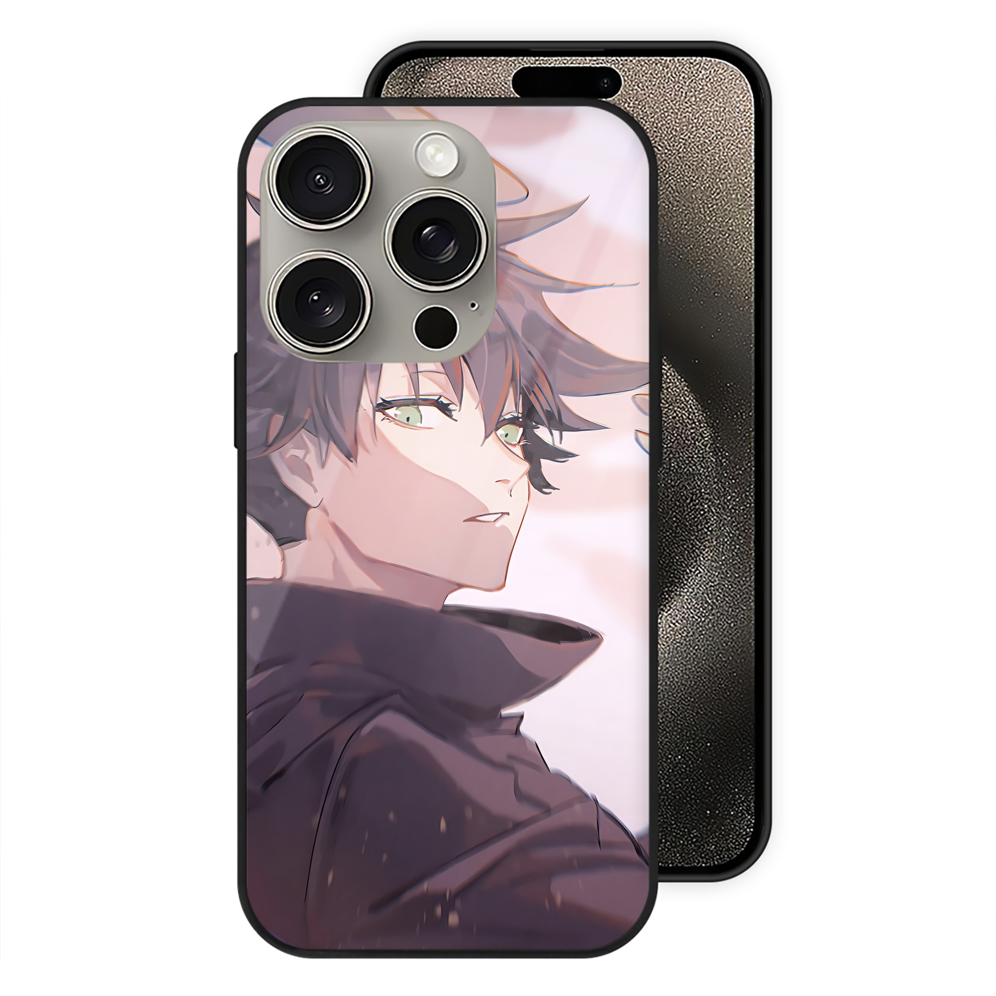 （画像用） SPY×FAMILY间谍家家酒 【iPhone15Pro対応】スマホケース 耐衝撃＆黄変防止 背面ガラス