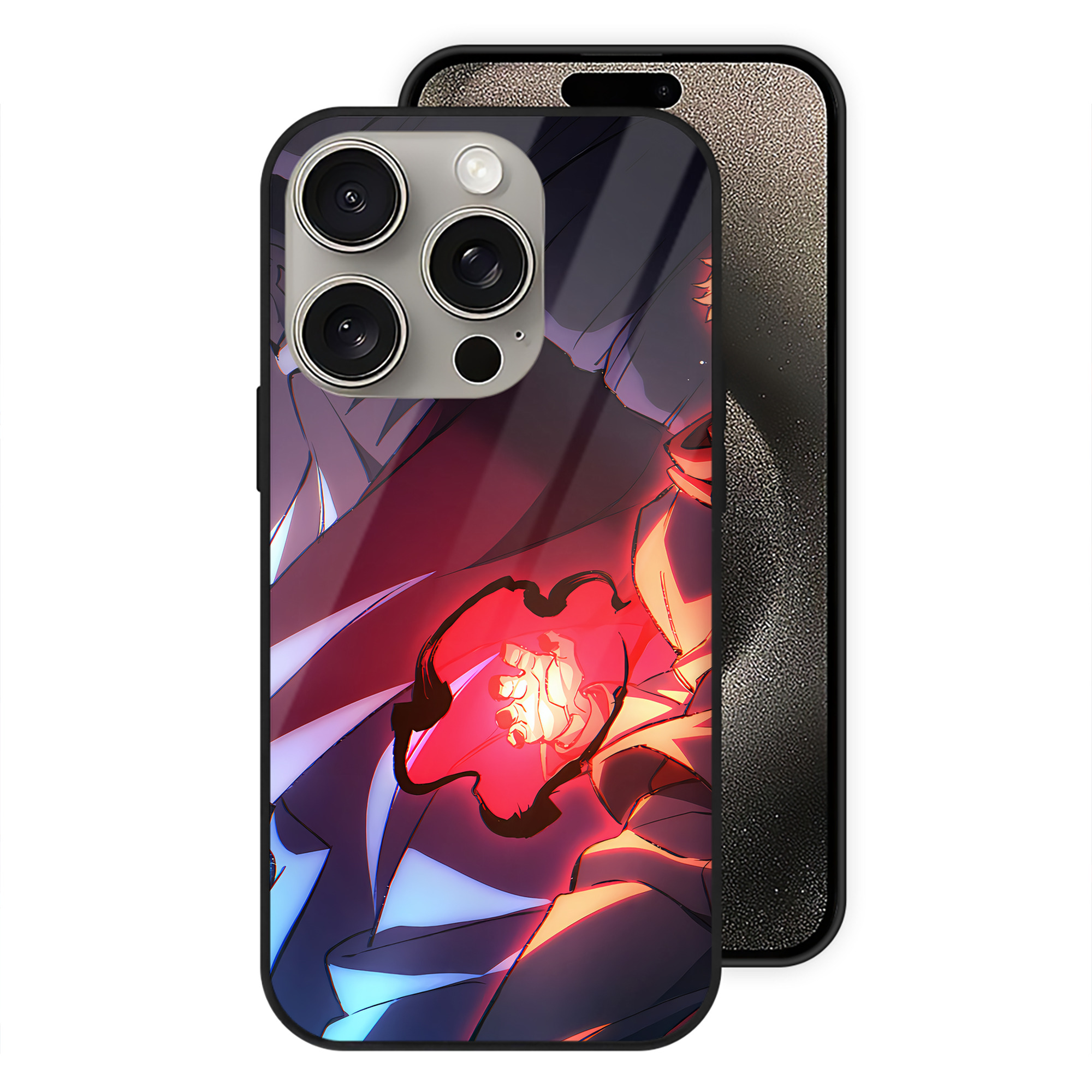 （画像用） SPY×FAMILY间谍家家酒 【iPhone15Pro対応】スマホケース 耐衝撃＆黄変防止 背面ガラス