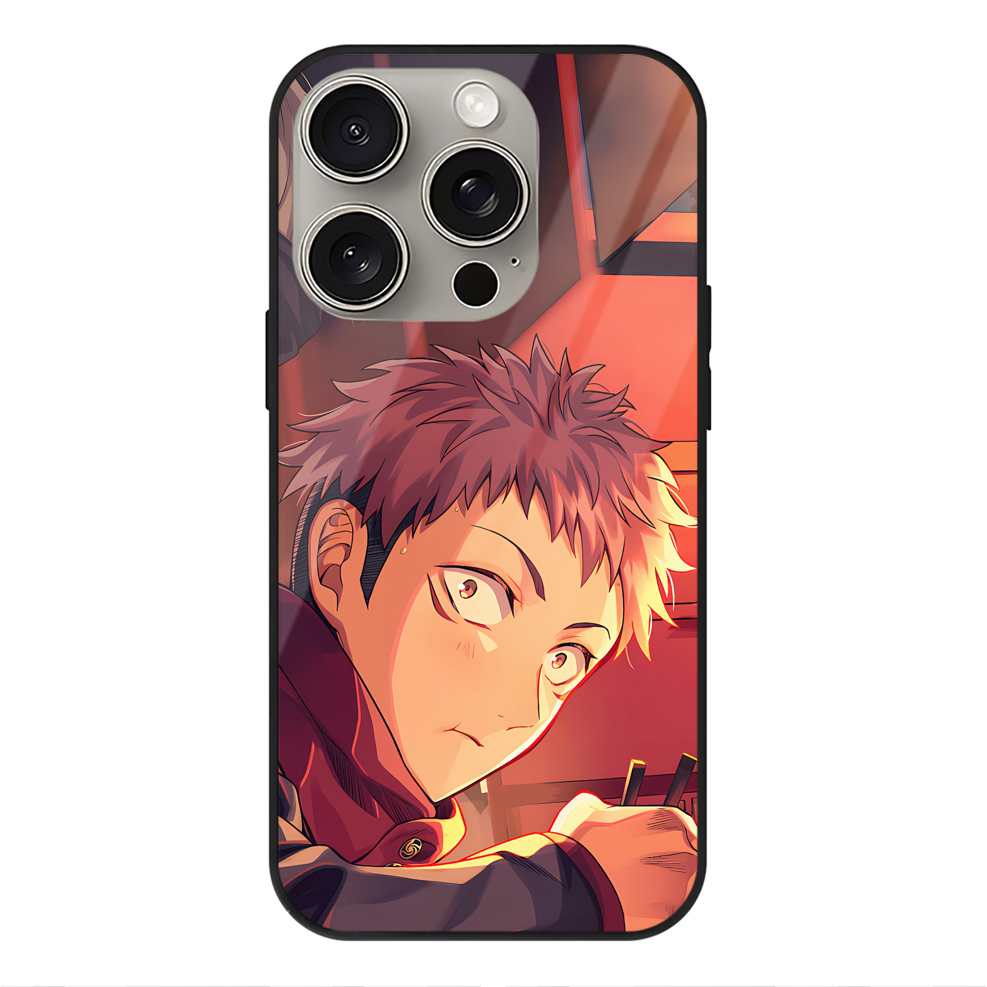（画像用） SPY×FAMILY间谍家家酒 【iPhone15Pro対応】スマホケース 耐衝撃＆黄変防止 背面ガラス