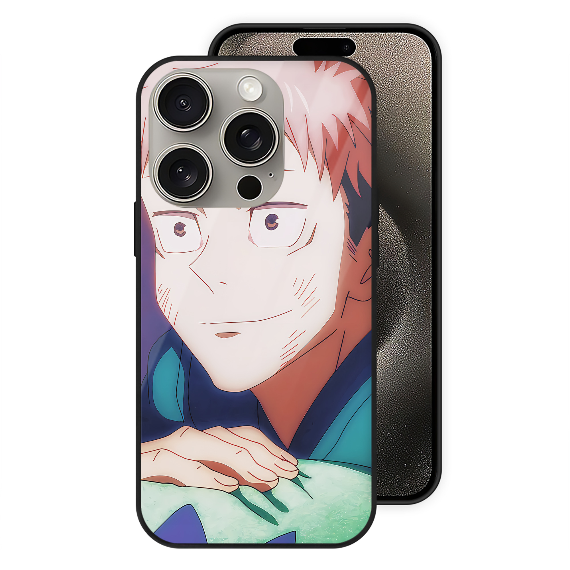 （画像用） SPY×FAMILY间谍家家酒 【iPhone15Pro対応】スマホケース 耐衝撃＆黄変防止 背面ガラス