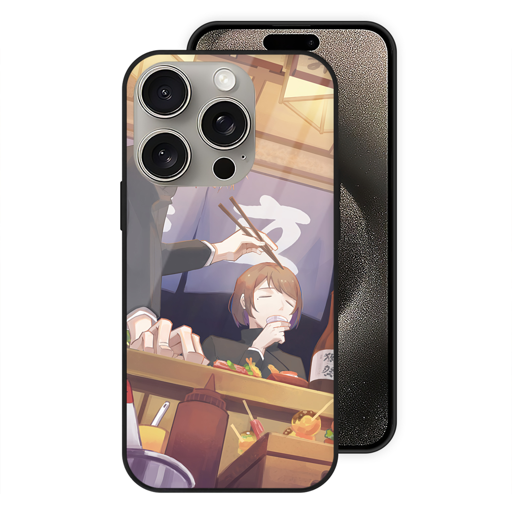 （画像用） SPY×FAMILY间谍家家酒 【iPhone15Pro対応】スマホケース 耐衝撃＆黄変防止 背面ガラス