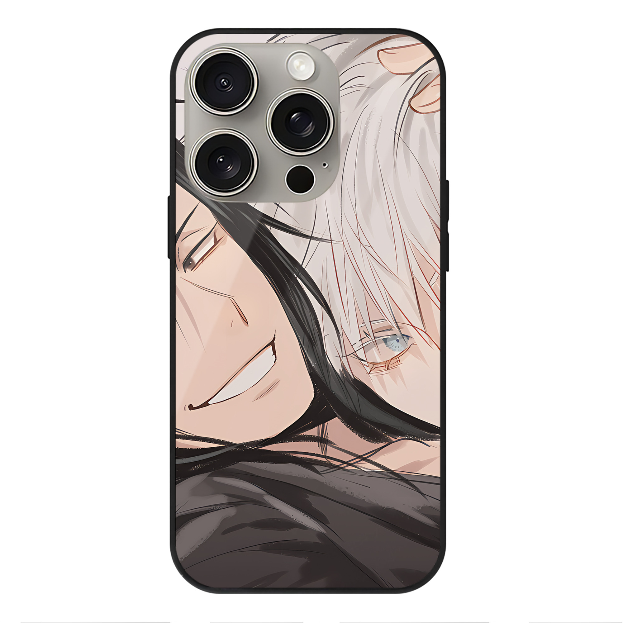 （画像用） SPY×FAMILY间谍家家酒 【iPhone15Pro対応】スマホケース 耐衝撃＆黄変防止 背面ガラス