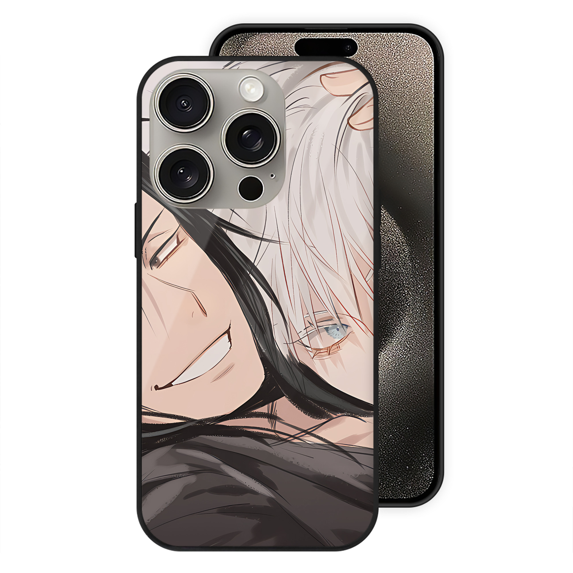 （画像用） SPY×FAMILY间谍家家酒 【iPhone15Pro対応】スマホケース 耐衝撃＆黄変防止 背面ガラス