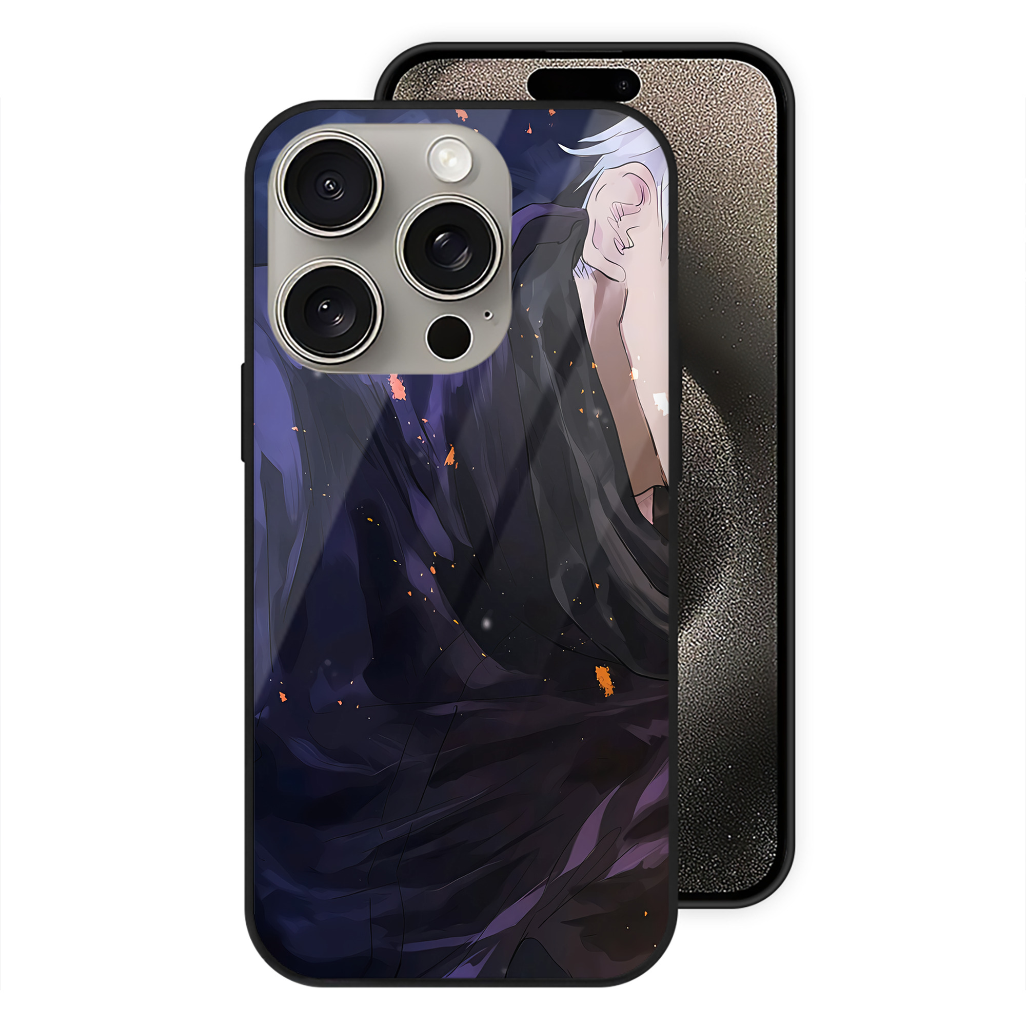 （画像用） SPY×FAMILY间谍家家酒 【iPhone15Pro対応】スマホケース 耐衝撃＆黄変防止 背面ガラス