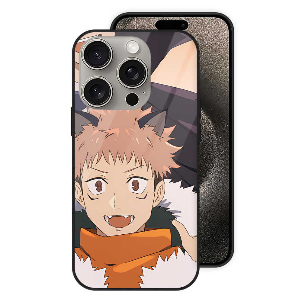 （画像用） SPY×FAMILY间谍家家酒 【iPhone15Pro対応】スマホケース 耐衝撃＆黄変防止 背面ガラス