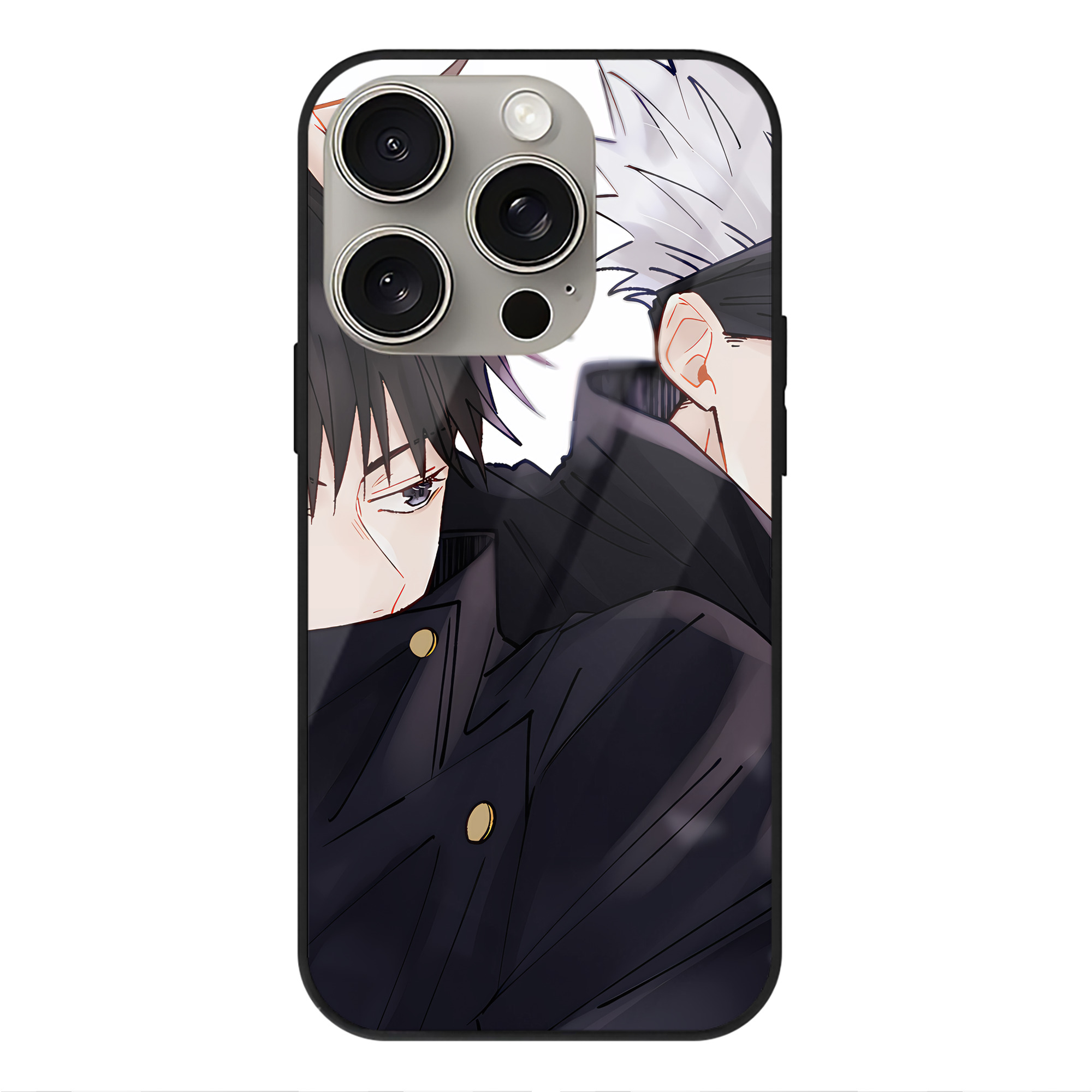 （画像用） SPY×FAMILY间谍家家酒 【iPhone15Pro対応】スマホケース 耐衝撃＆黄変防止 背面ガラス
