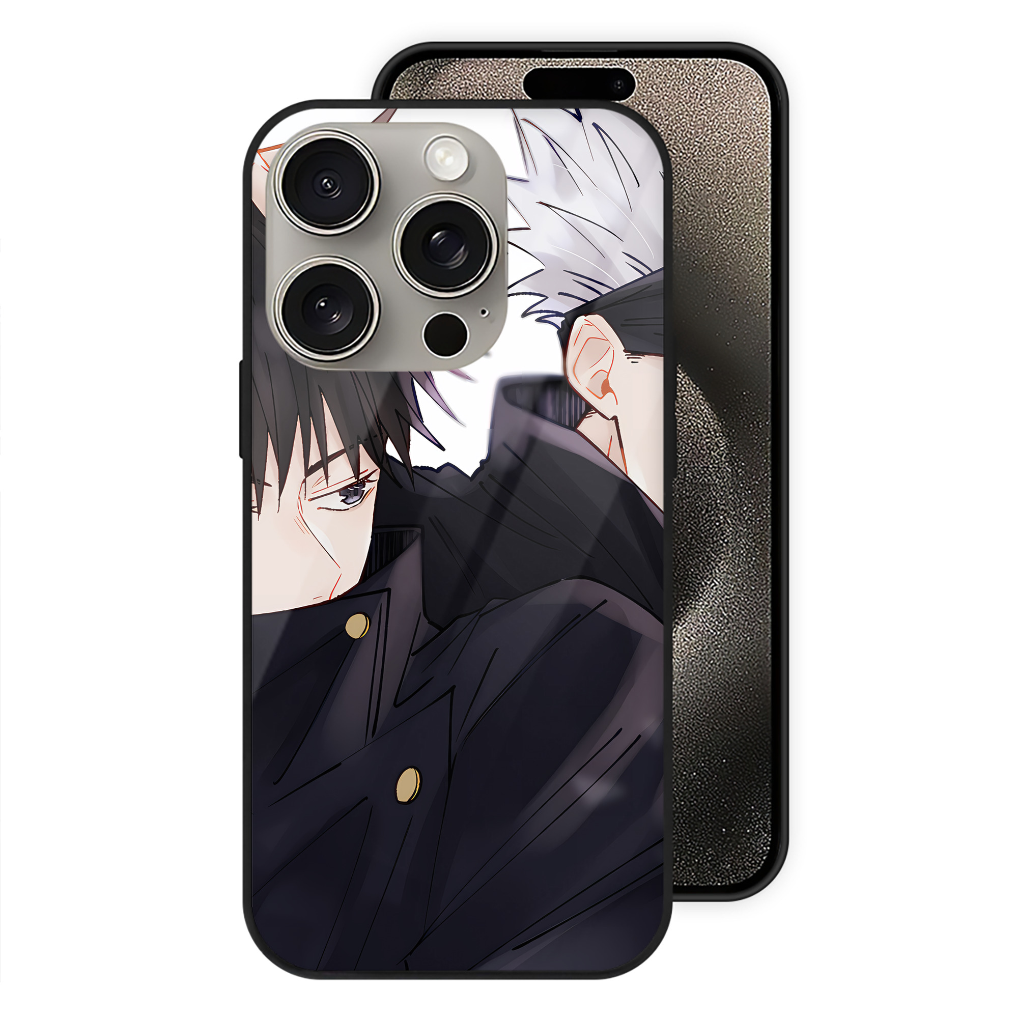 （画像用） SPY×FAMILY间谍家家酒 【iPhone15Pro対応】スマホケース 耐衝撃＆黄変防止 背面ガラス