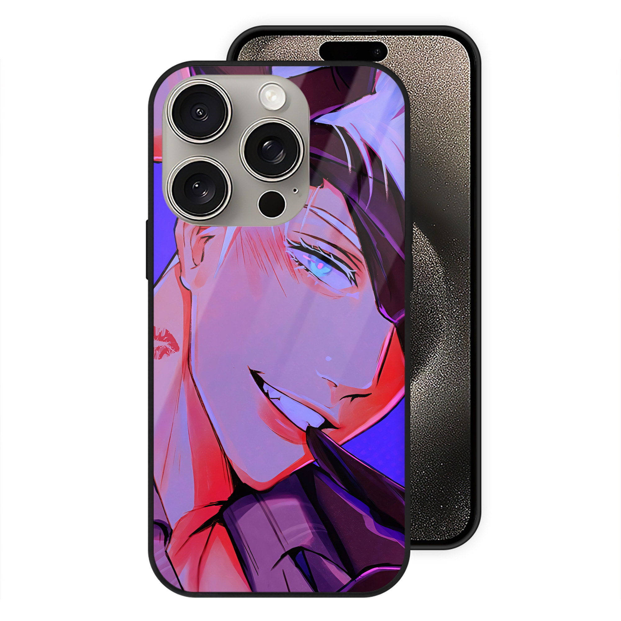 （画像用） SPY×FAMILY间谍家家酒 【iPhone15Pro対応】スマホケース 耐衝撃＆黄変防止 背面ガラス