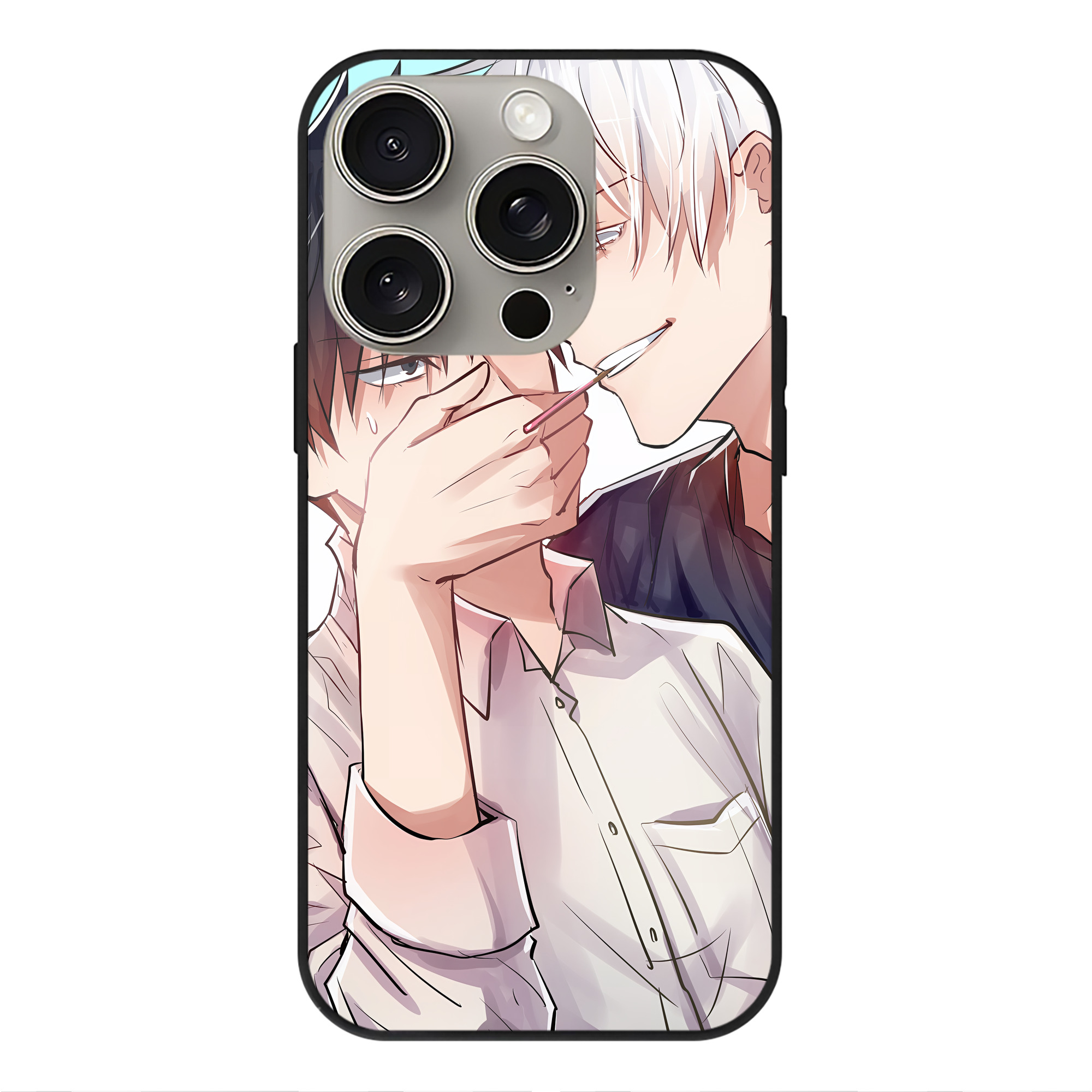 （画像用） SPY×FAMILY间谍家家酒 【iPhone15Pro対応】スマホケース 耐衝撃＆黄変防止 背面ガラス