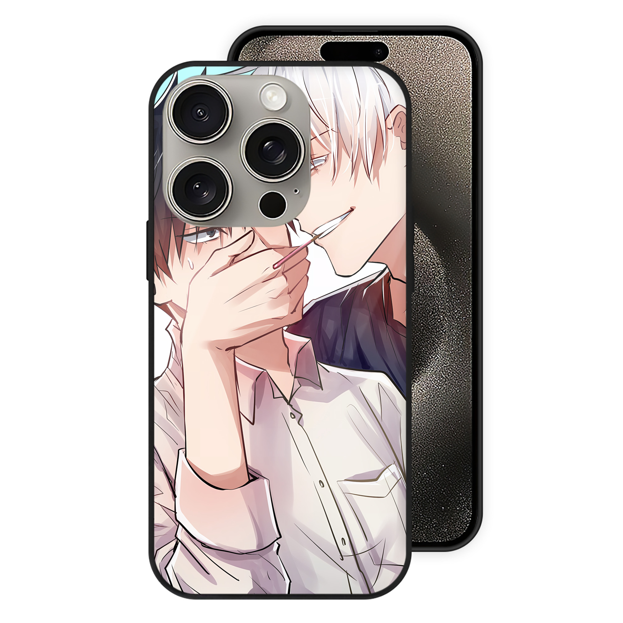 （画像用） SPY×FAMILY间谍家家酒 【iPhone15Pro対応】スマホケース 耐衝撃＆黄変防止 背面ガラス