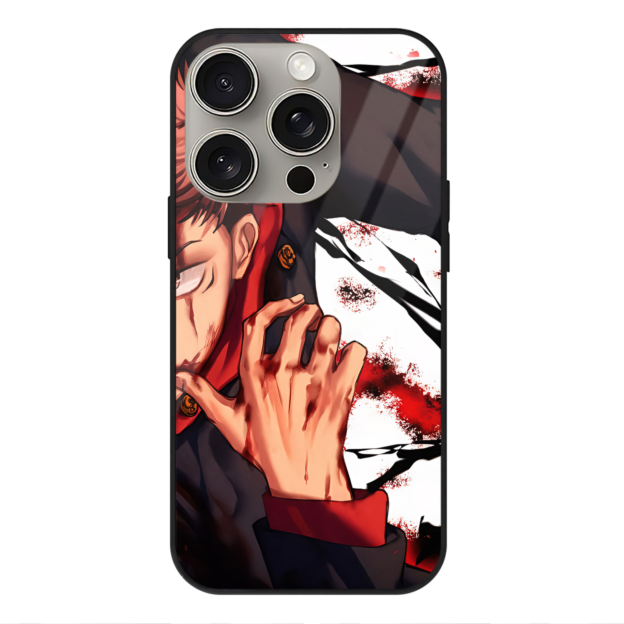 （画像用） SPY×FAMILY间谍家家酒 【iPhone15Pro対応】スマホケース 耐衝撃＆黄変防止 背面ガラス