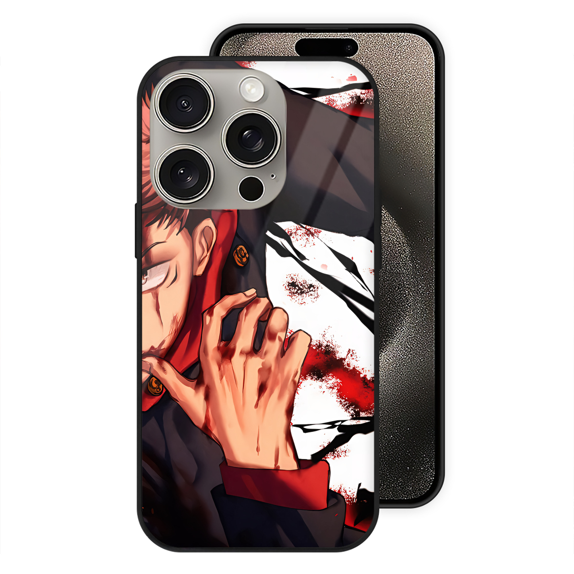 （画像用） SPY×FAMILY间谍家家酒 【iPhone15Pro対応】スマホケース 耐衝撃＆黄変防止 背面ガラス