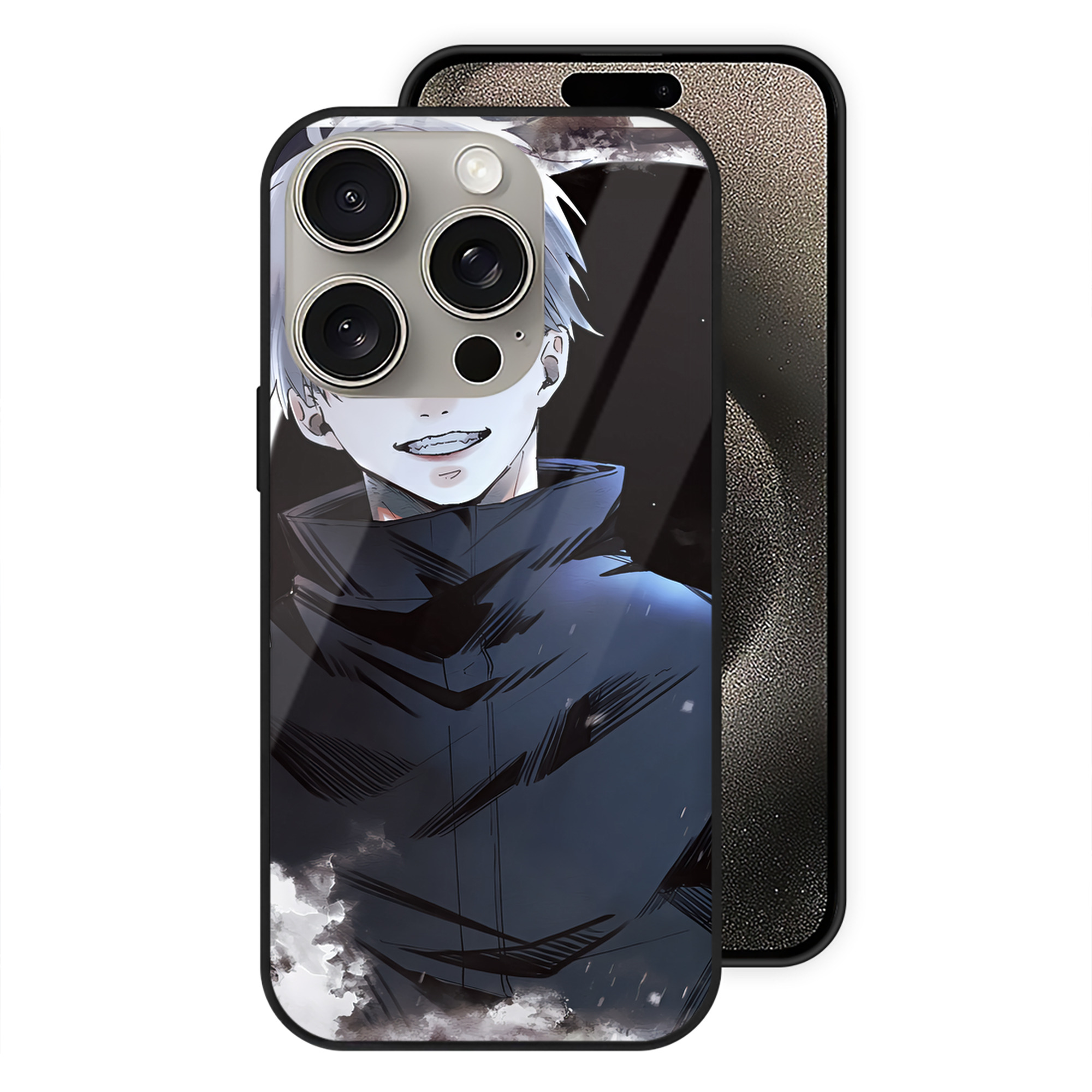 （画像用） SPY×FAMILY间谍家家酒 【iPhone15Pro対応】スマホケース 耐衝撃＆黄変防止 背面ガラス