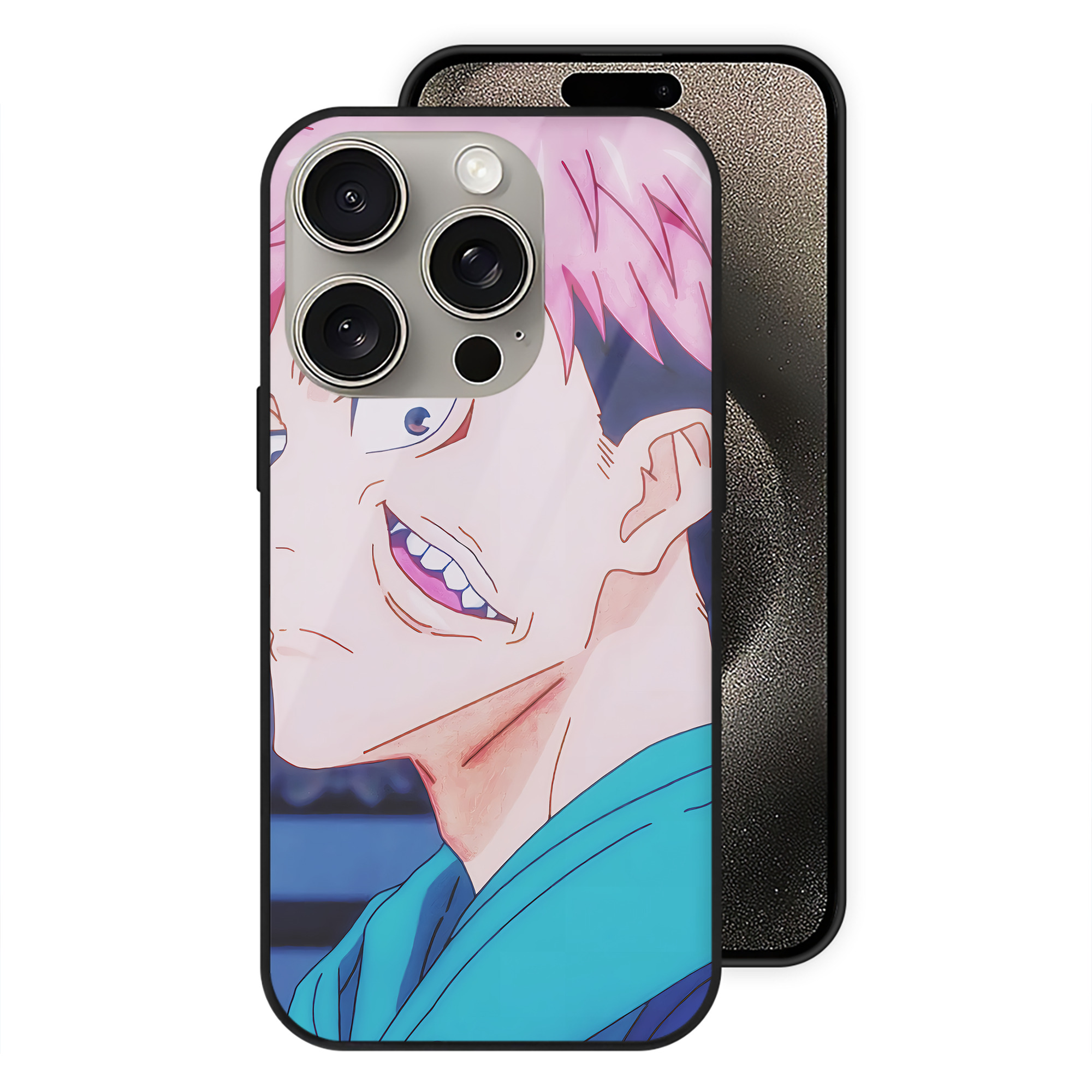 （画像用） SPY×FAMILY间谍家家酒 【iPhone15Pro対応】スマホケース 耐衝撃＆黄変防止 背面ガラス
