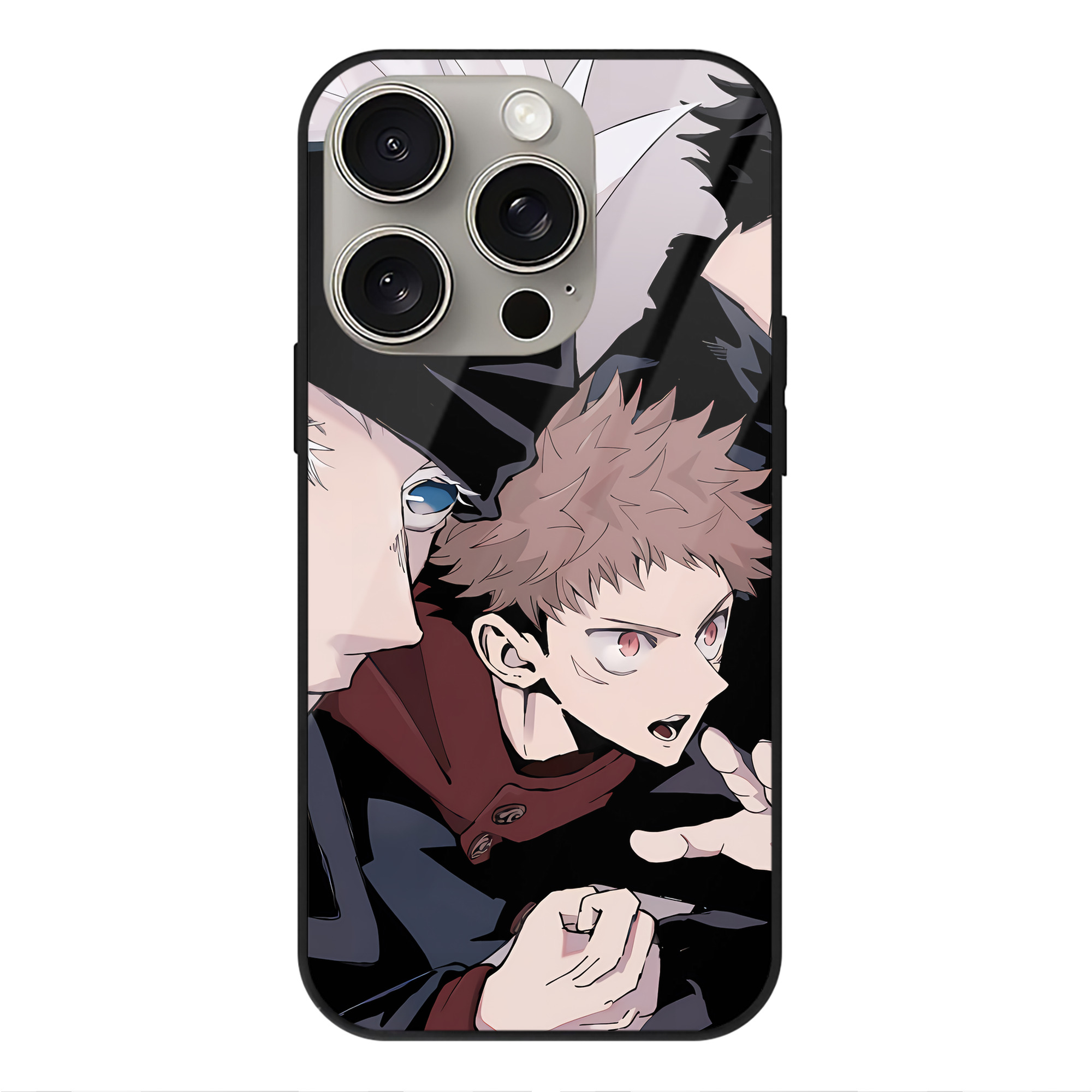 （画像用） SPY×FAMILY间谍家家酒 【iPhone15Pro対応】スマホケース 耐衝撃＆黄変防止 背面ガラス