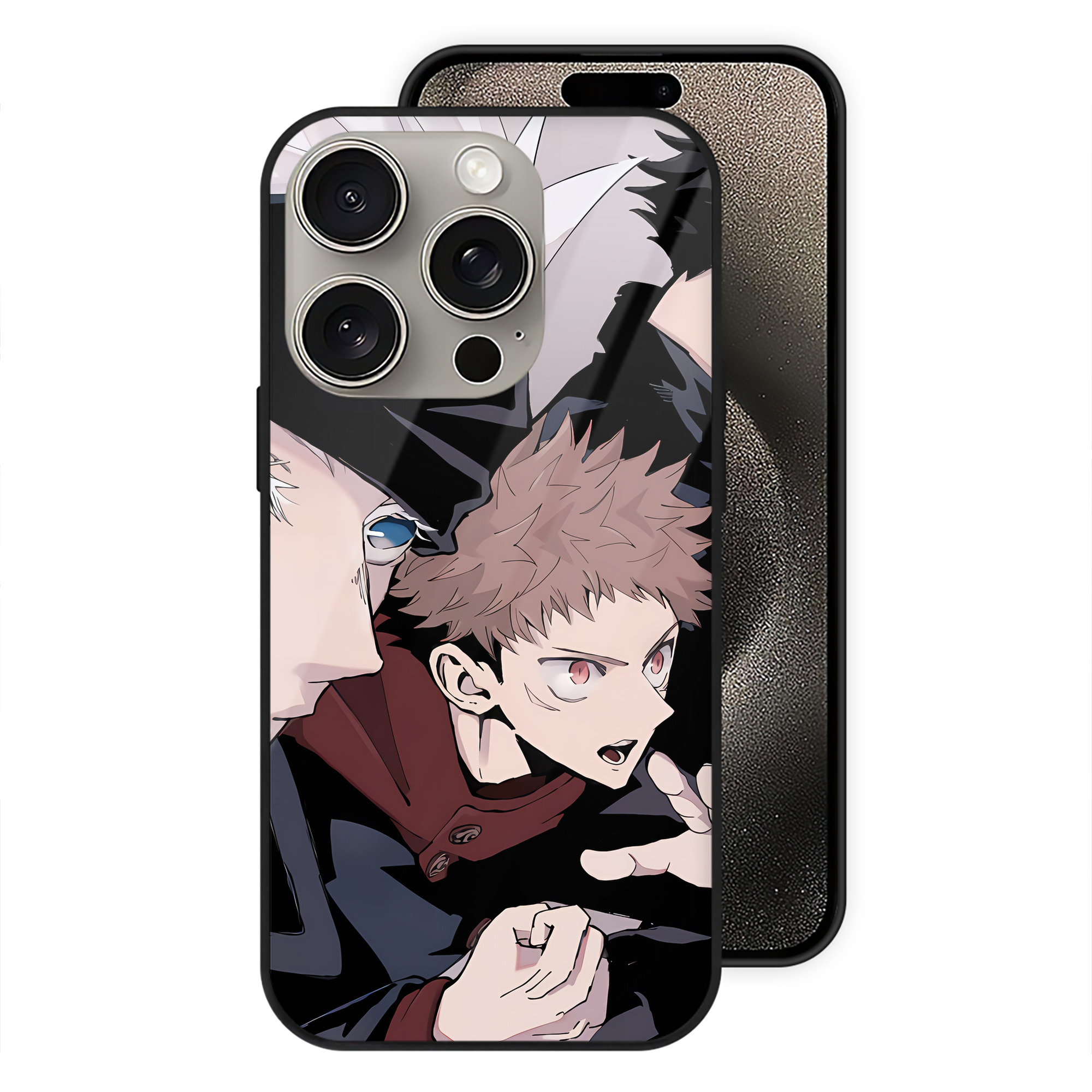 （画像用） SPY×FAMILY间谍家家酒 【iPhone15Pro対応】スマホケース 耐衝撃＆黄変防止 背面ガラス