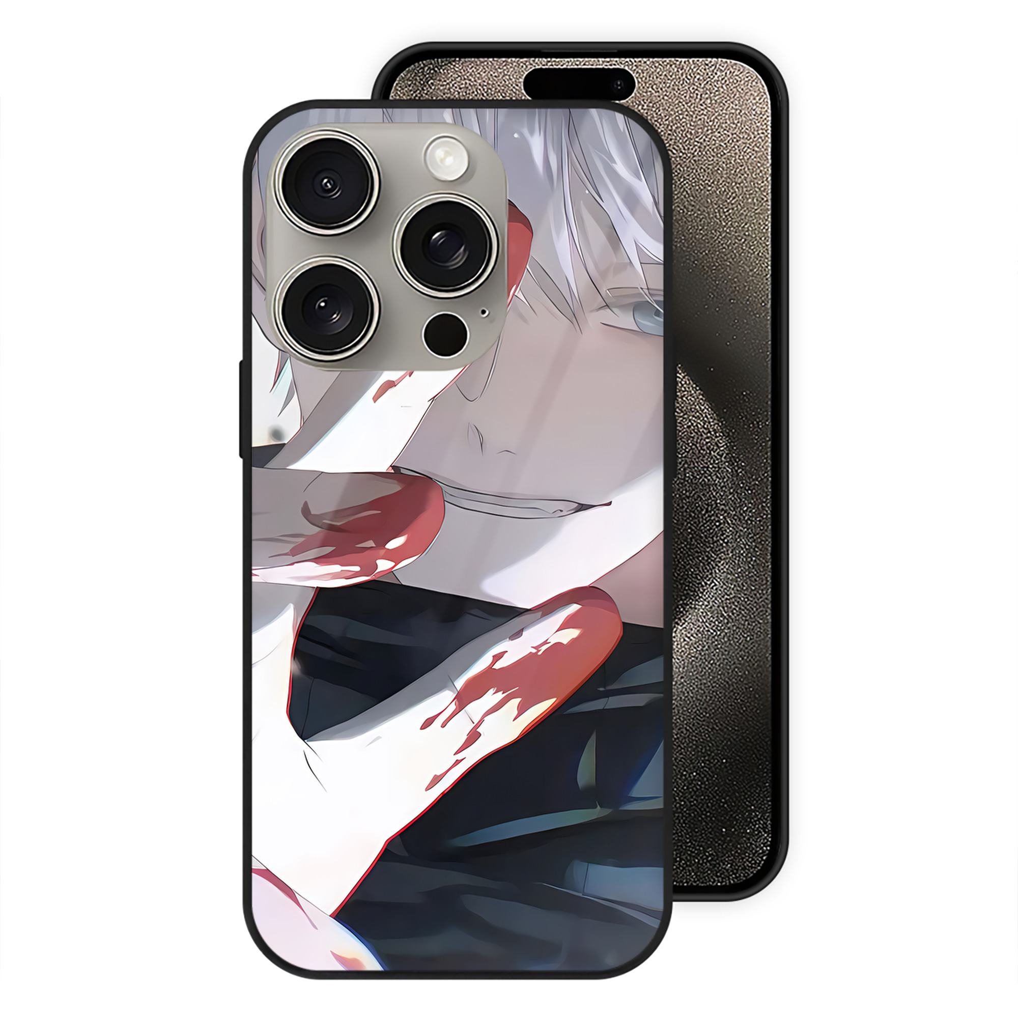 （画像用） SPY×FAMILY间谍家家酒 【iPhone15Pro対応】スマホケース 耐衝撃＆黄変防止 背面ガラス