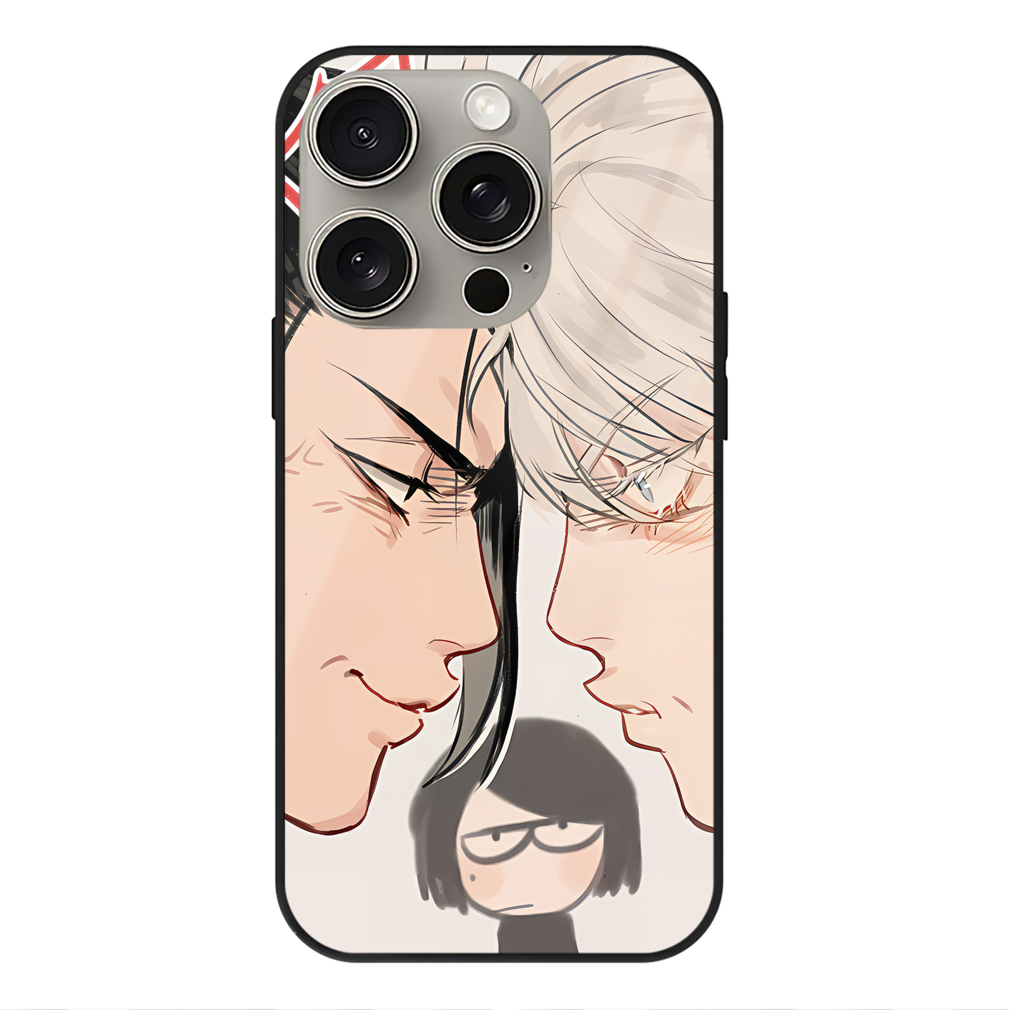 （画像用） SPY×FAMILY间谍家家酒 【iPhone15Pro対応】スマホケース 耐衝撃＆黄変防止 背面ガラス
