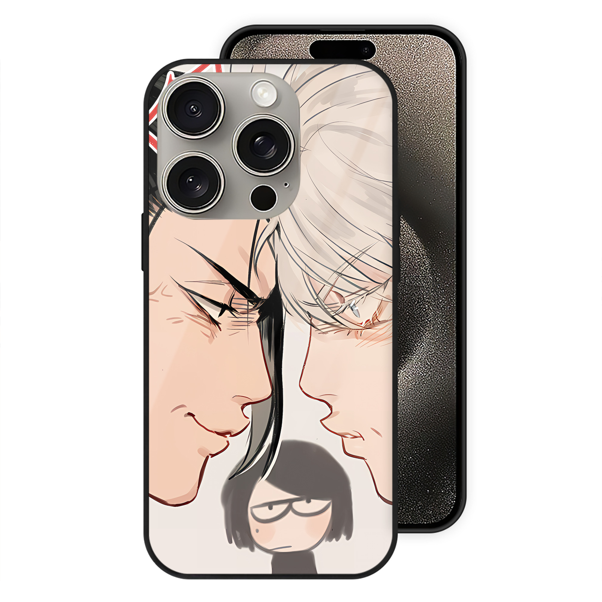 （画像用） SPY×FAMILY间谍家家酒 【iPhone15Pro対応】スマホケース 耐衝撃＆黄変防止 背面ガラス