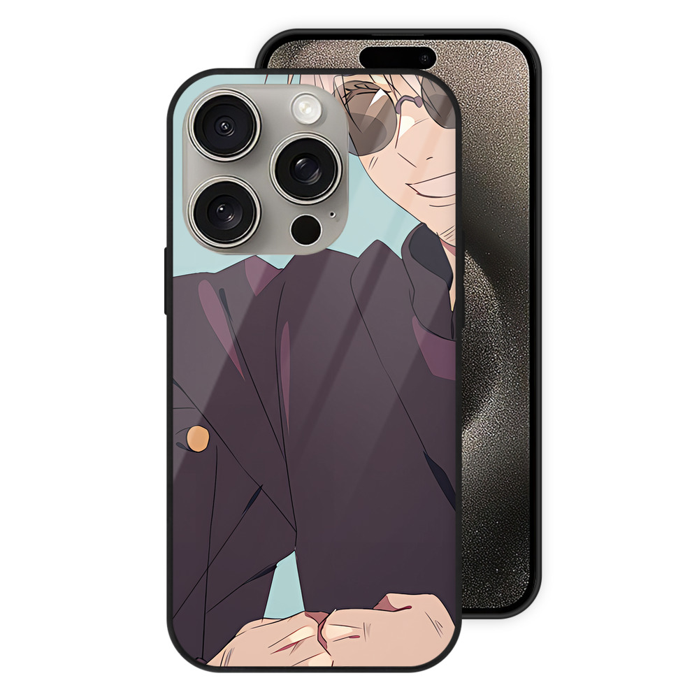 （画像用） SPY×FAMILY间谍家家酒 【iPhone15Pro対応】スマホケース 耐衝撃＆黄変防止 背面ガラス