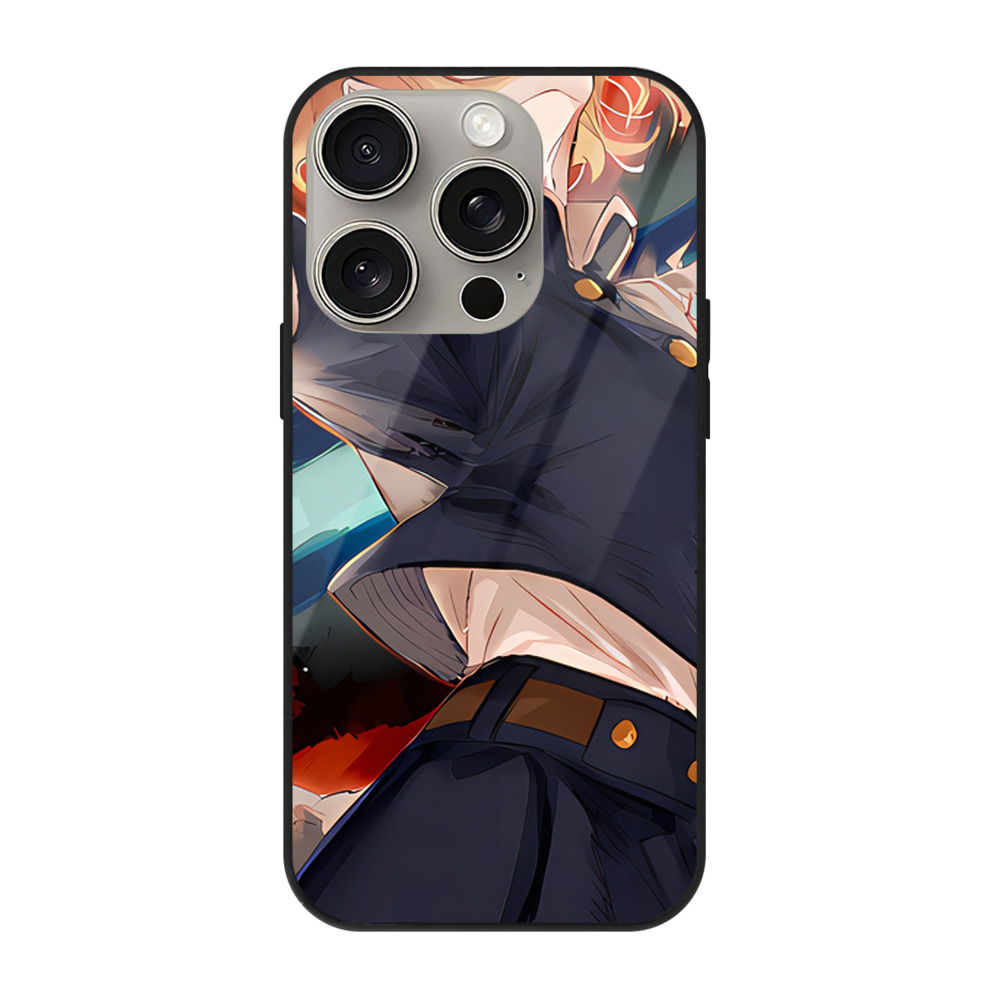 （画像用） SPY×FAMILY间谍家家酒 【iPhone15Pro対応】スマホケース 耐衝撃＆黄変防止 背面ガラス