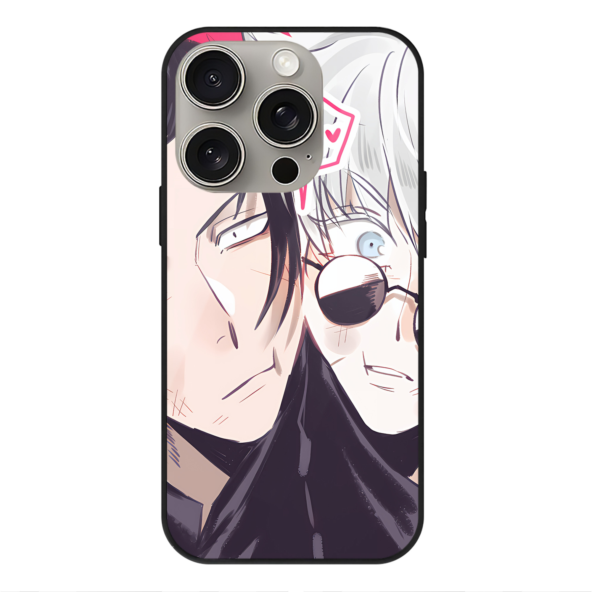（画像用） SPY×FAMILY间谍家家酒 【iPhone15Pro対応】スマホケース 耐衝撃＆黄変防止 背面ガラス