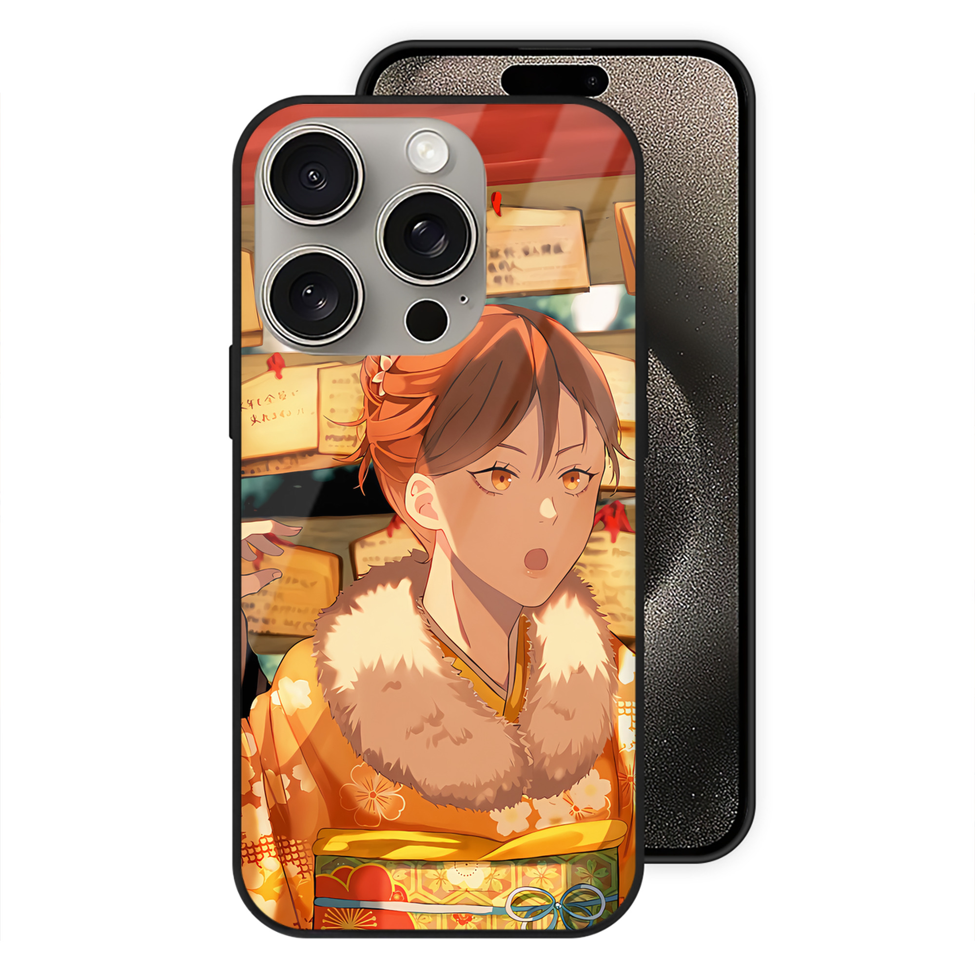 （画像用） SPY×FAMILY间谍家家酒 【iPhone15Pro対応】スマホケース 耐衝撃＆黄変防止 背面ガラス