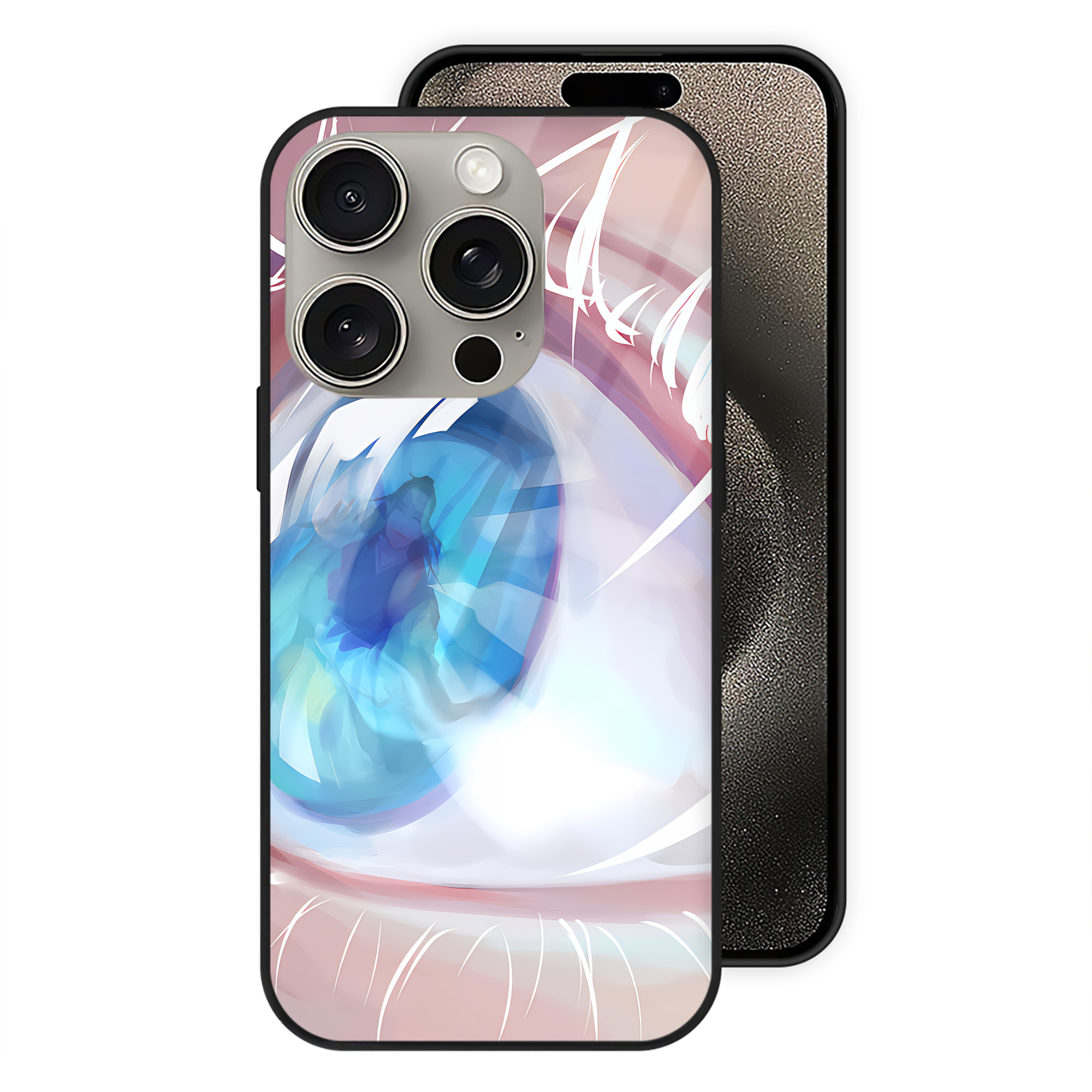 （画像用） SPY×FAMILY间谍家家酒 【iPhone15Pro対応】スマホケース 耐衝撃＆黄変防止 背面ガラス