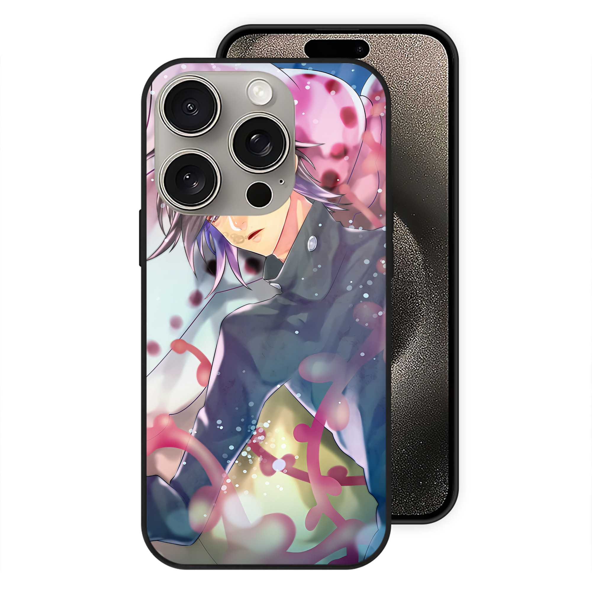 （画像用） SPY×FAMILY间谍家家酒 【iPhone15Pro対応】スマホケース 耐衝撃＆黄変防止 背面ガラス