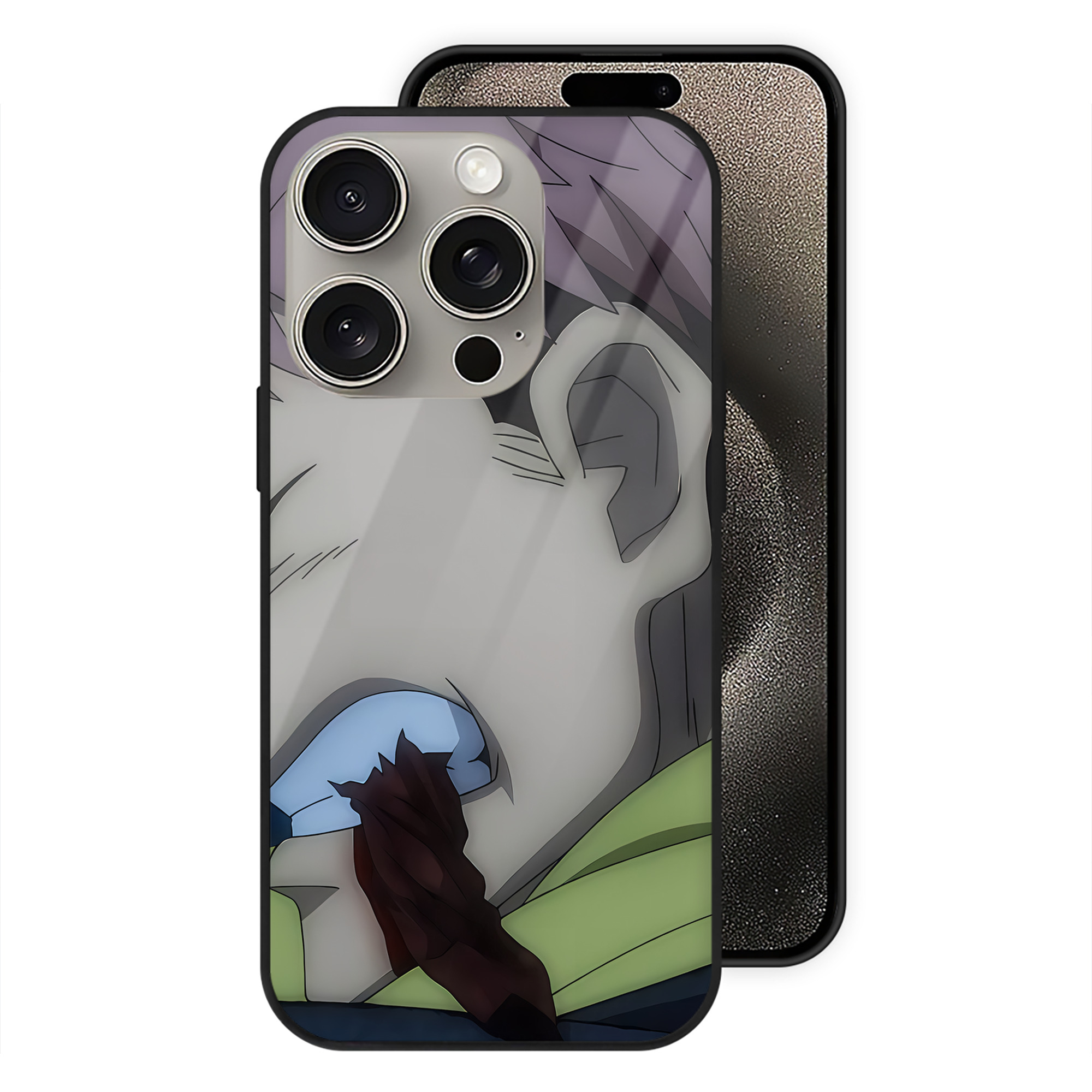 （画像用） SPY×FAMILY间谍家家酒 【iPhone15Pro対応】スマホケース 耐衝撃＆黄変防止 背面ガラス