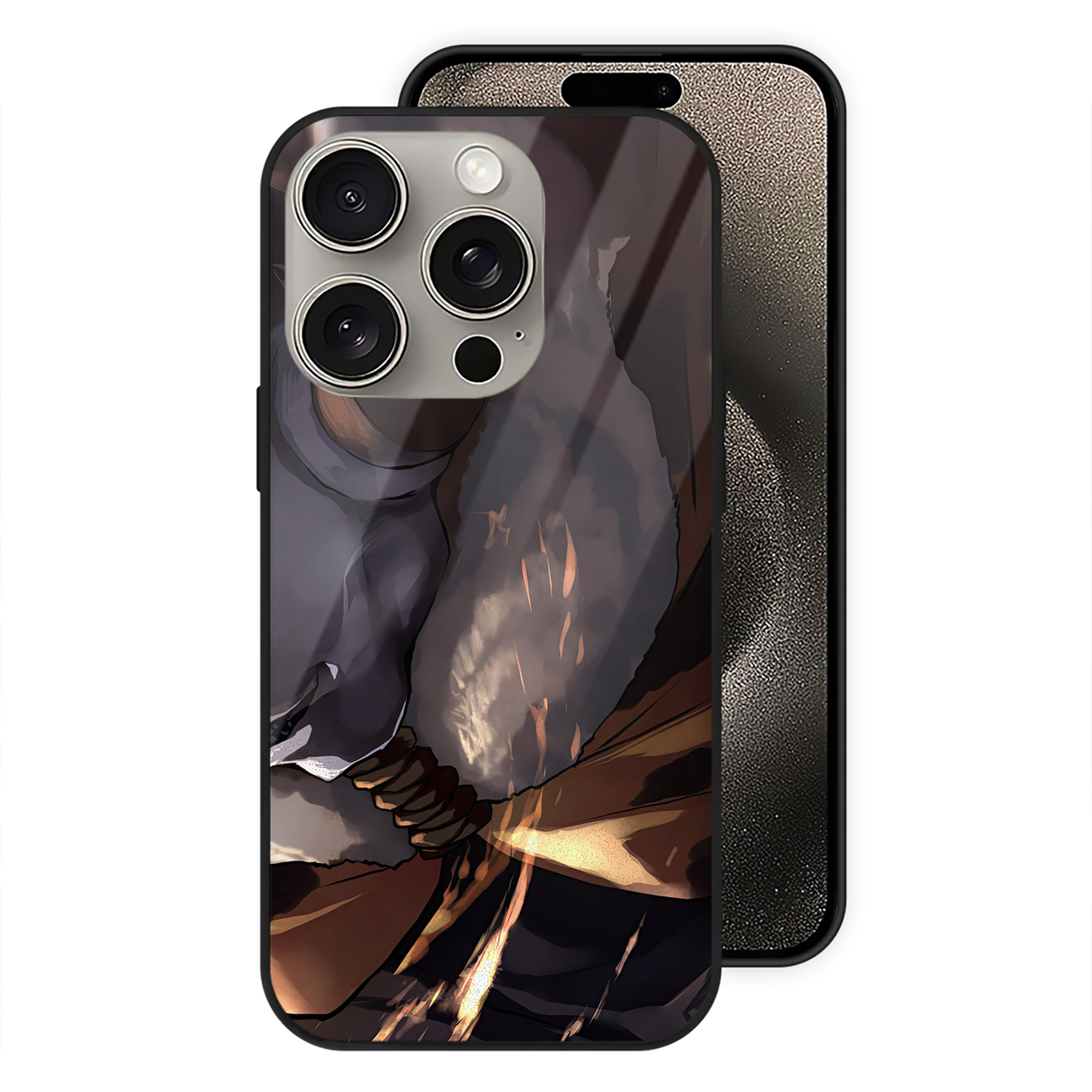 （画像用） SPY×FAMILY间谍家家酒 【iPhone15Pro対応】スマホケース 耐衝撃＆黄変防止 背面ガラス