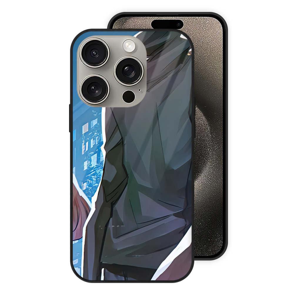（画像用） SPY×FAMILY间谍家家酒 【iPhone15Pro対応】スマホケース 耐衝撃＆黄変防止 背面ガラス