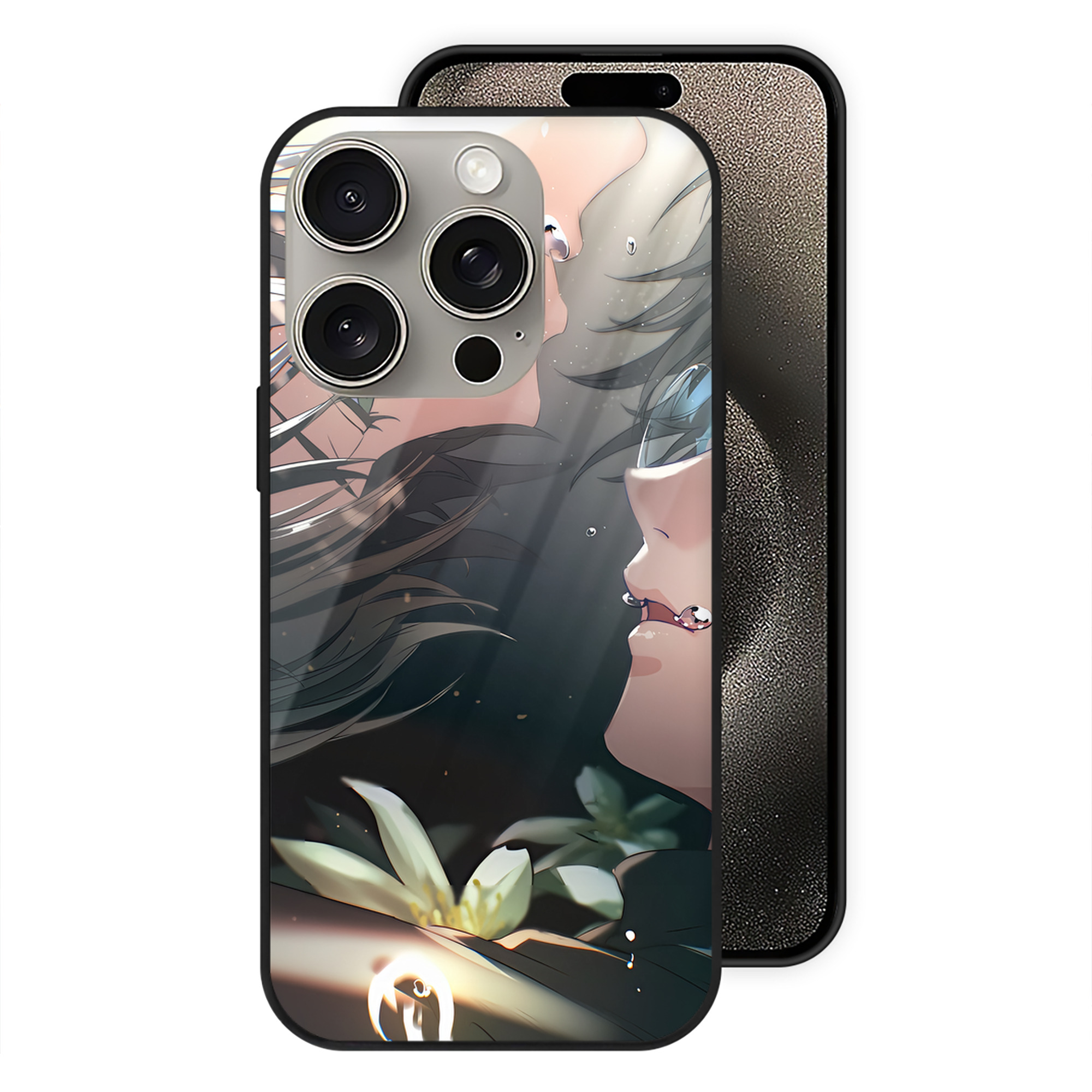 （画像用） SPY×FAMILY间谍家家酒 【iPhone15Pro対応】スマホケース 耐衝撃＆黄変防止 背面ガラス