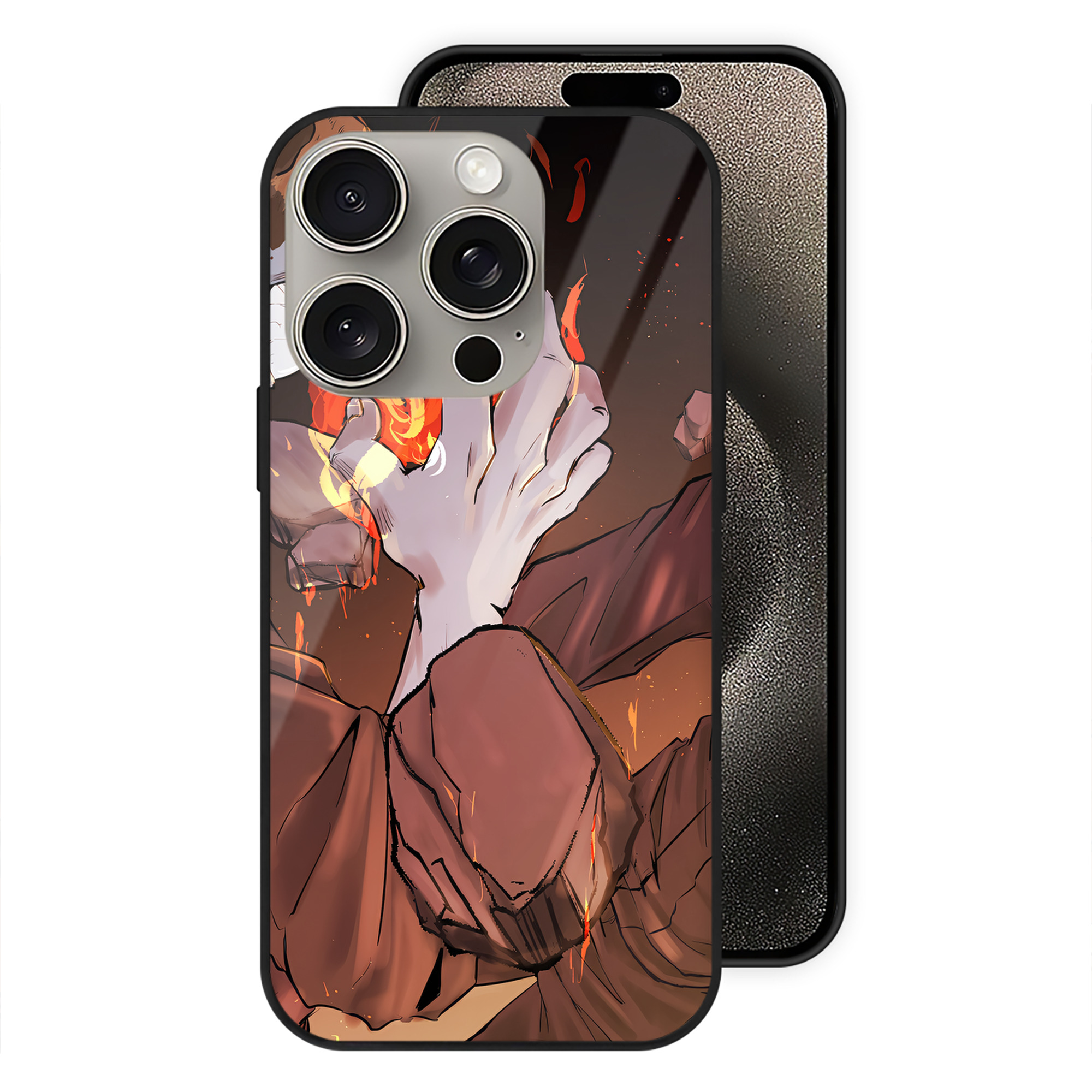 （画像用） SPY×FAMILY间谍家家酒 【iPhone15Pro対応】スマホケース 耐衝撃＆黄変防止 背面ガラス