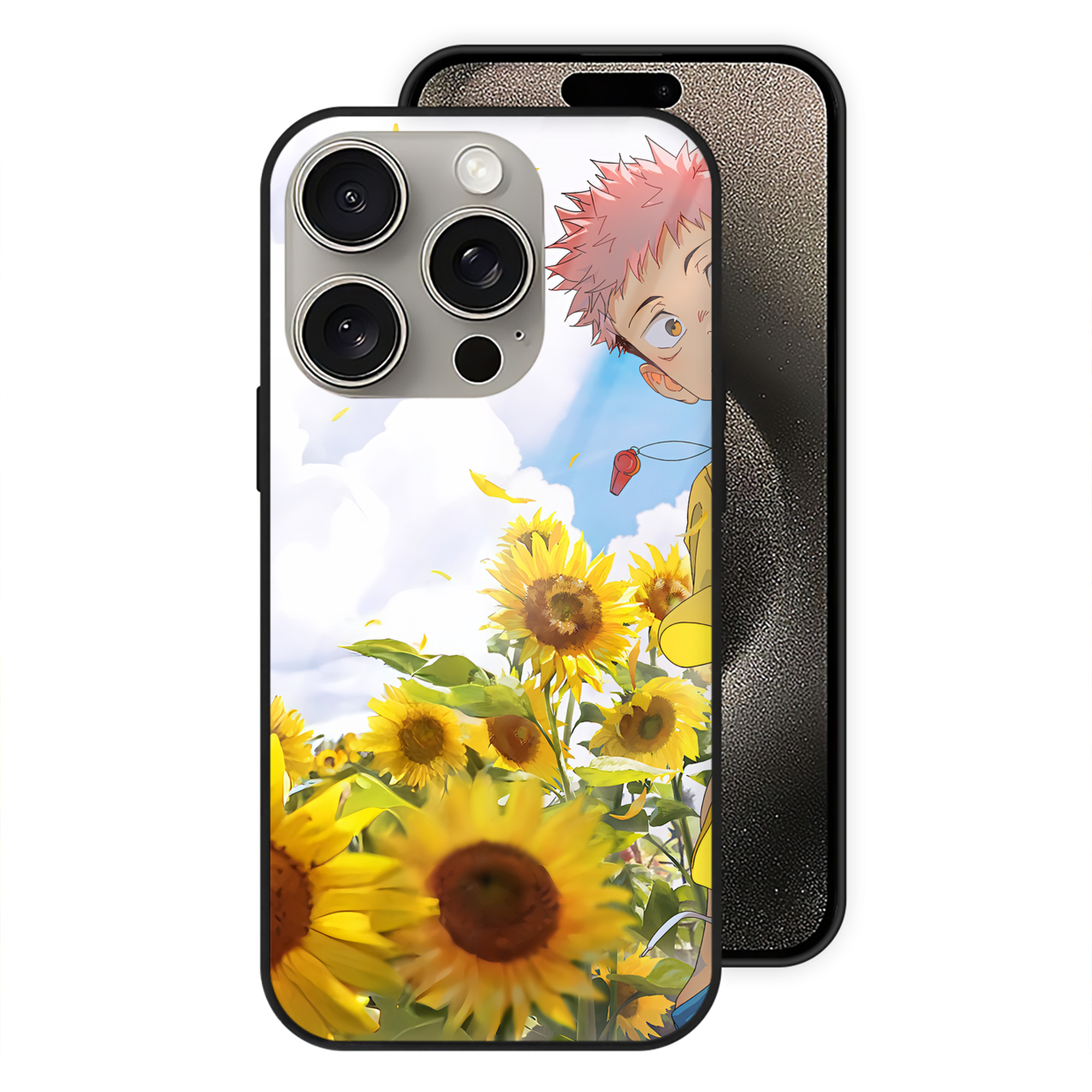 （画像用） SPY×FAMILY间谍家家酒 【iPhone15Pro対応】スマホケース 耐衝撃＆黄変防止 背面ガラス