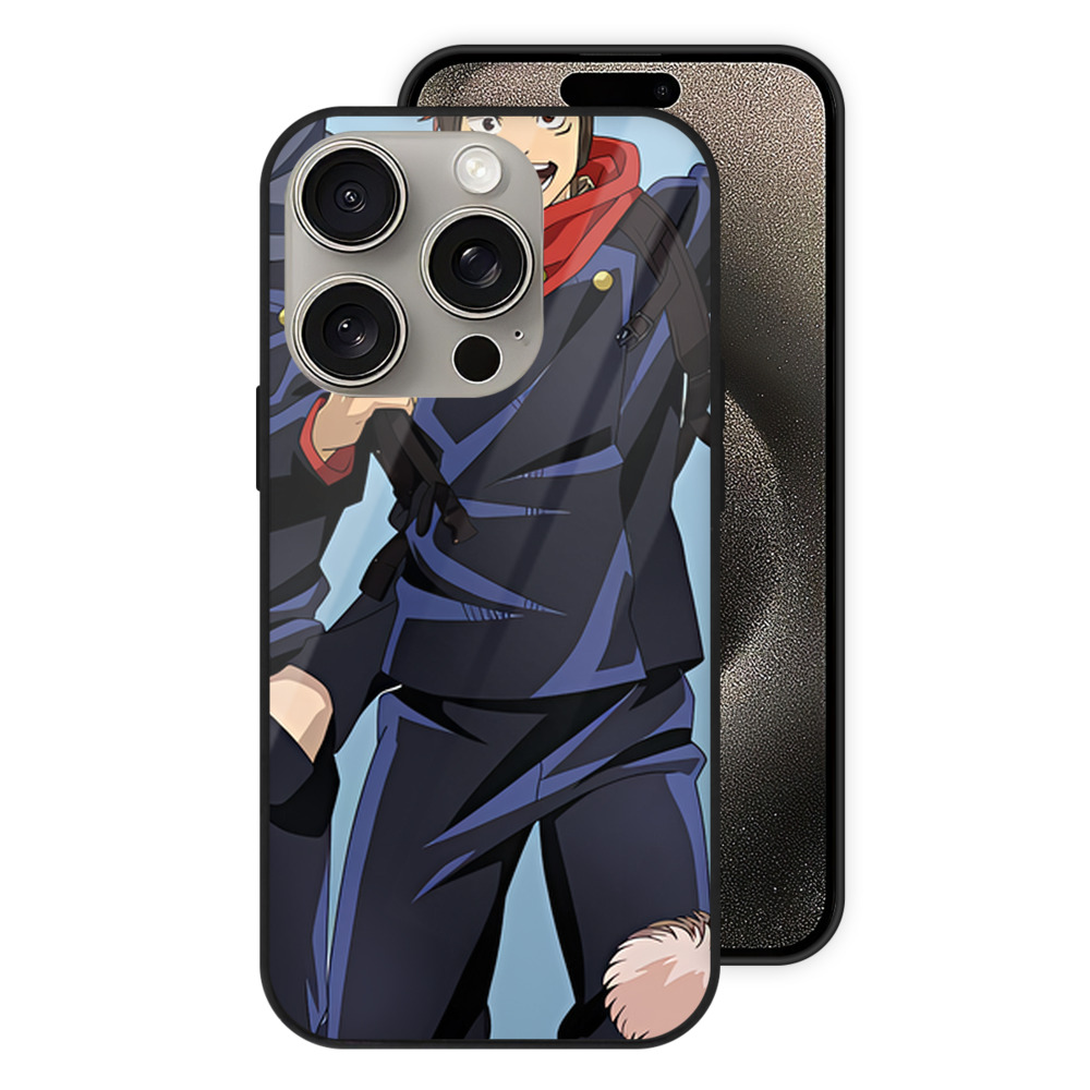 （画像用） SPY×FAMILY间谍家家酒 【iPhone15Pro対応】スマホケース 耐衝撃＆黄変防止 背面ガラス