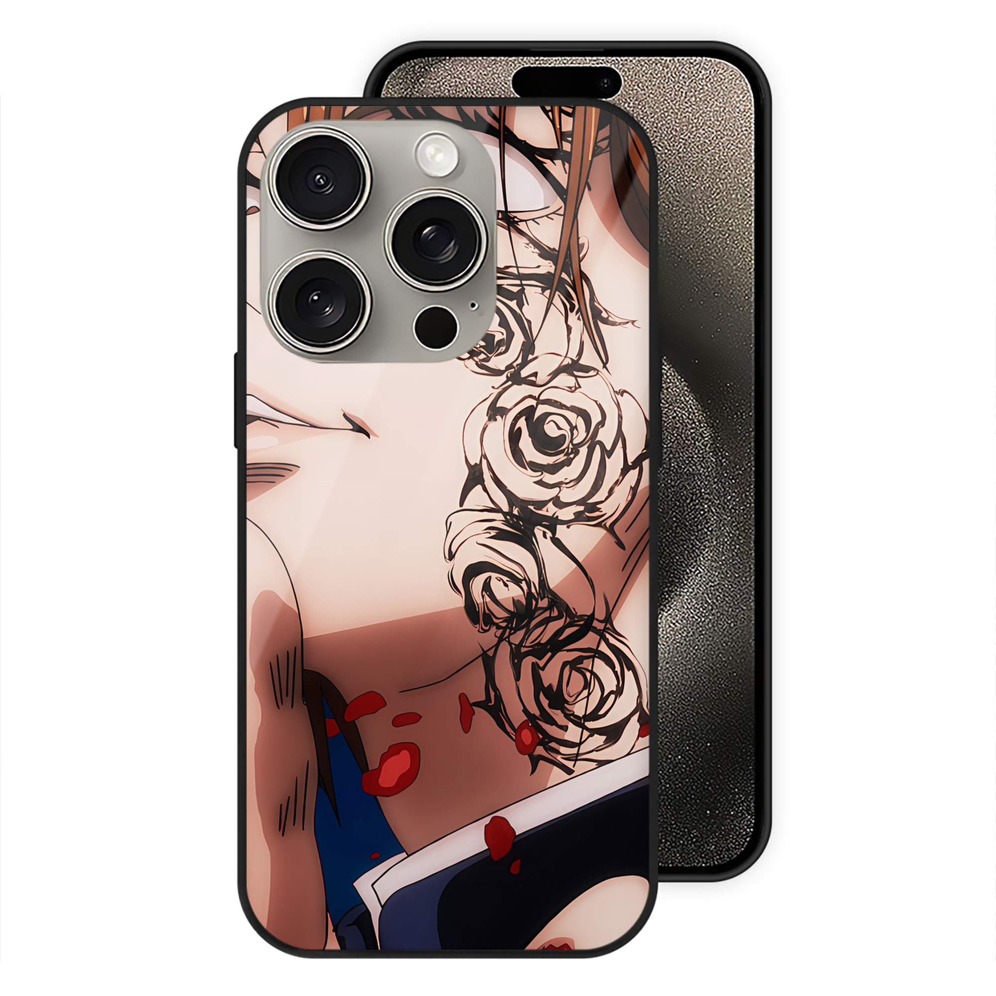 （画像用） SPY×FAMILY间谍家家酒 【iPhone15Pro対応】スマホケース 耐衝撃＆黄変防止 背面ガラス
