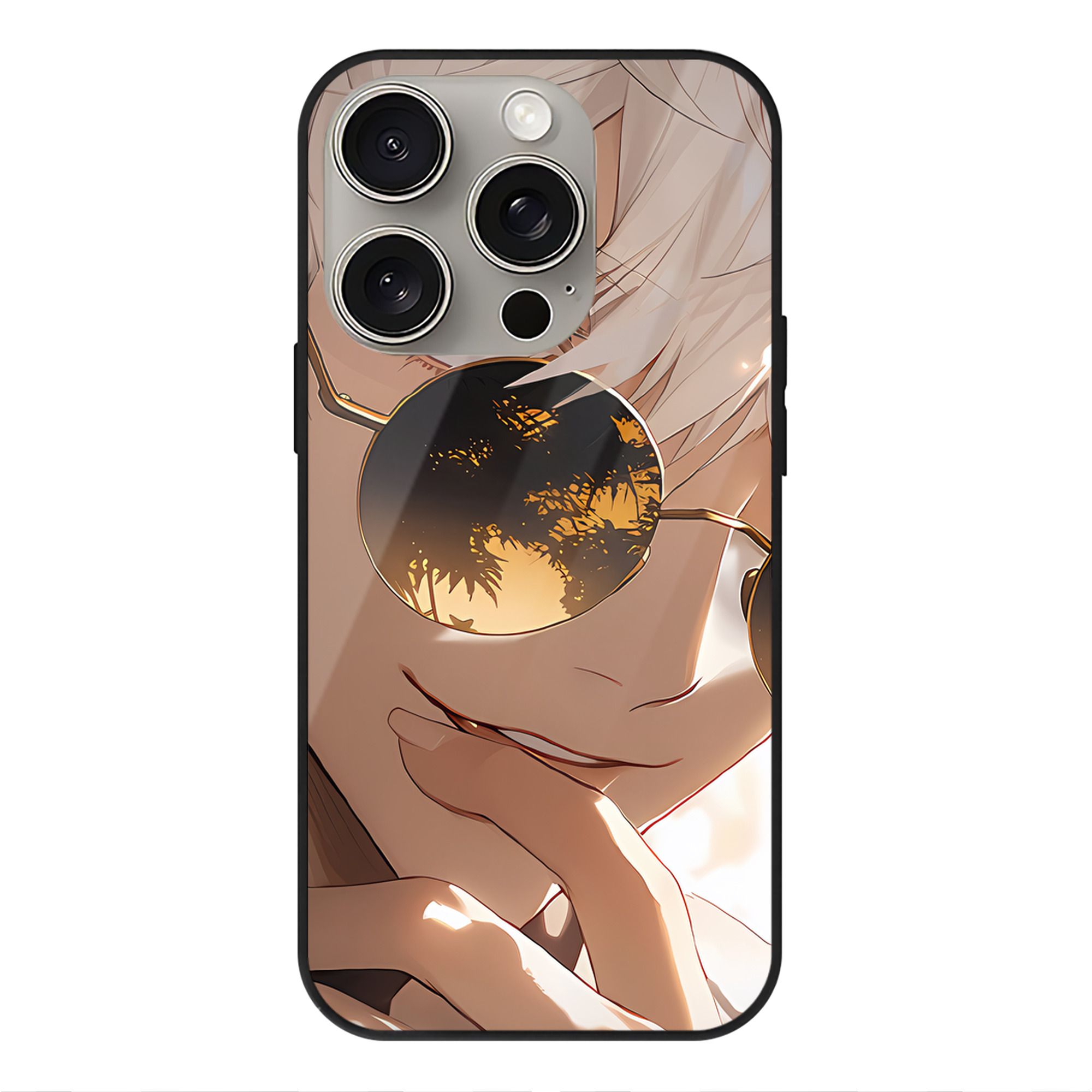 （画像用） SPY×FAMILY间谍家家酒 【iPhone15Pro対応】スマホケース 耐衝撃＆黄変防止 背面ガラス