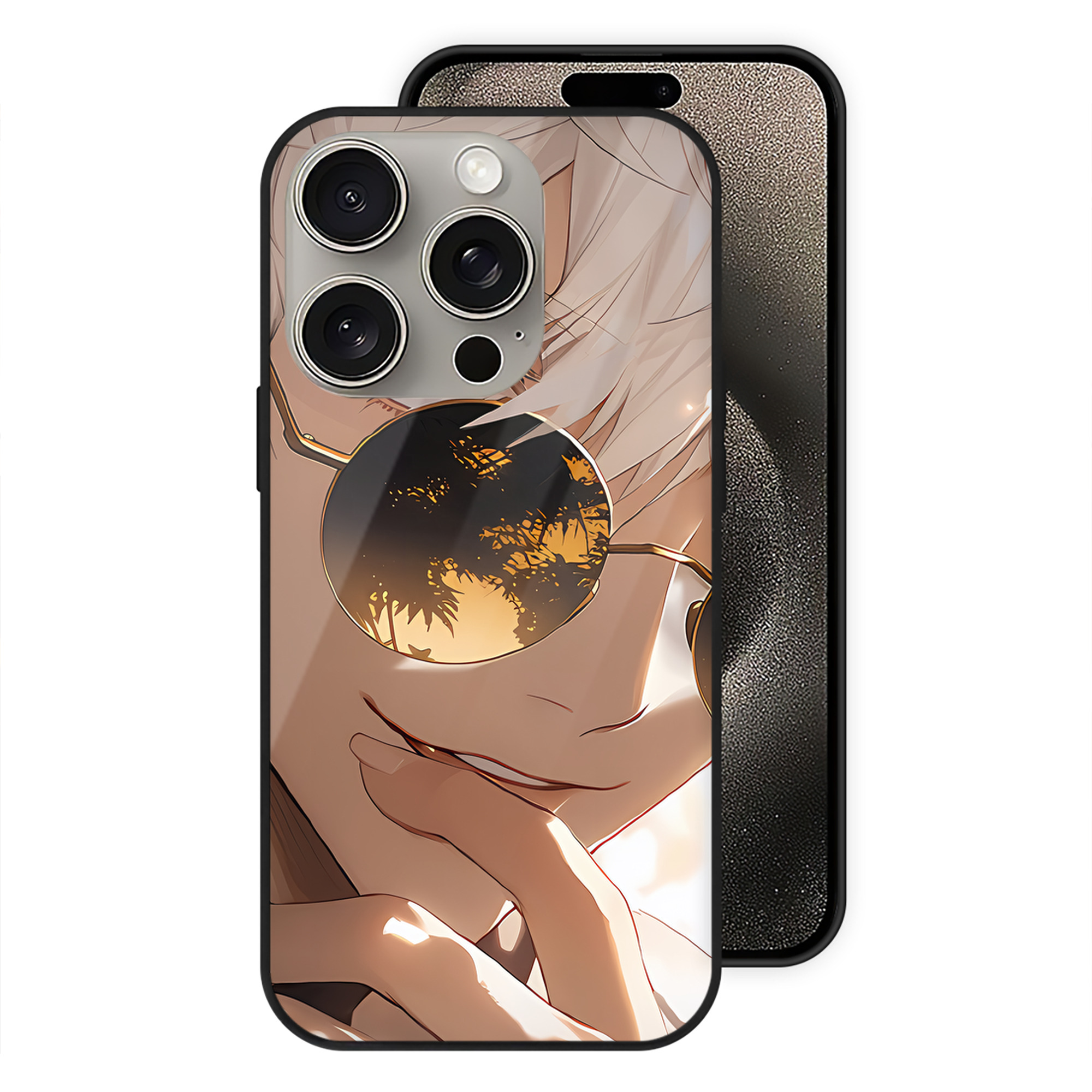 （画像用） SPY×FAMILY间谍家家酒 【iPhone15Pro対応】スマホケース 耐衝撃＆黄変防止 背面ガラス