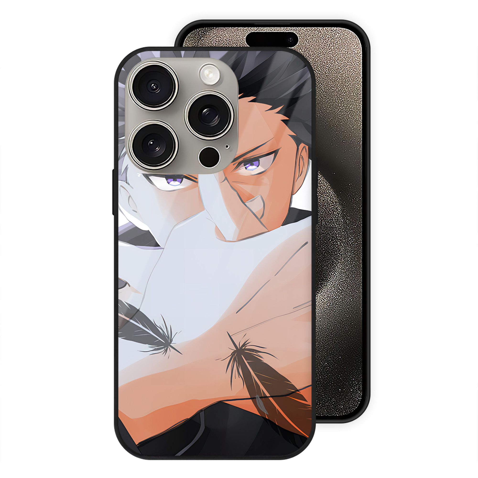 （画像用） SPY×FAMILY间谍家家酒 【iPhone15Pro対応】スマホケース 耐衝撃＆黄変防止 背面ガラス
