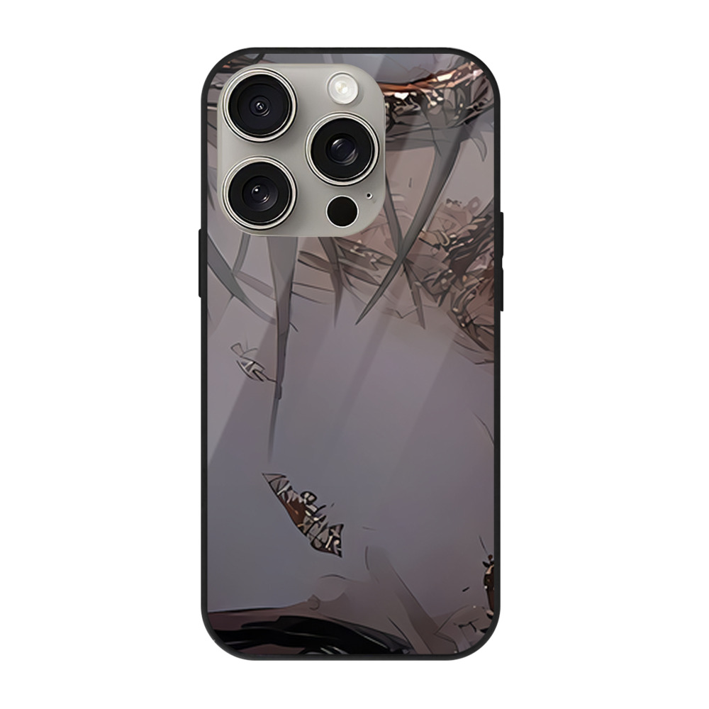 （画像用） SPY×FAMILY间谍家家酒 【iPhone15Pro対応】スマホケース 耐衝撃＆黄変防止 背面ガラス