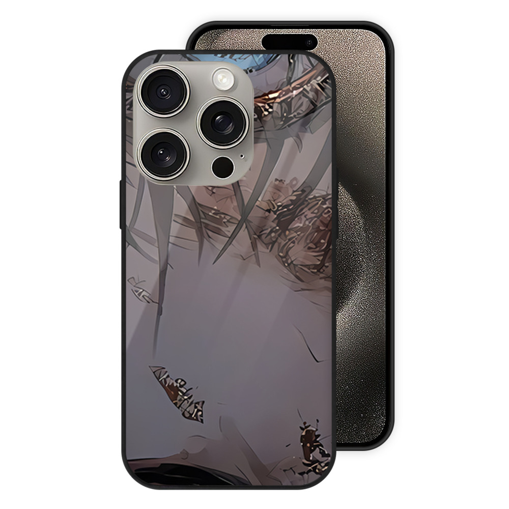 （画像用） SPY×FAMILY间谍家家酒 【iPhone15Pro対応】スマホケース 耐衝撃＆黄変防止 背面ガラス