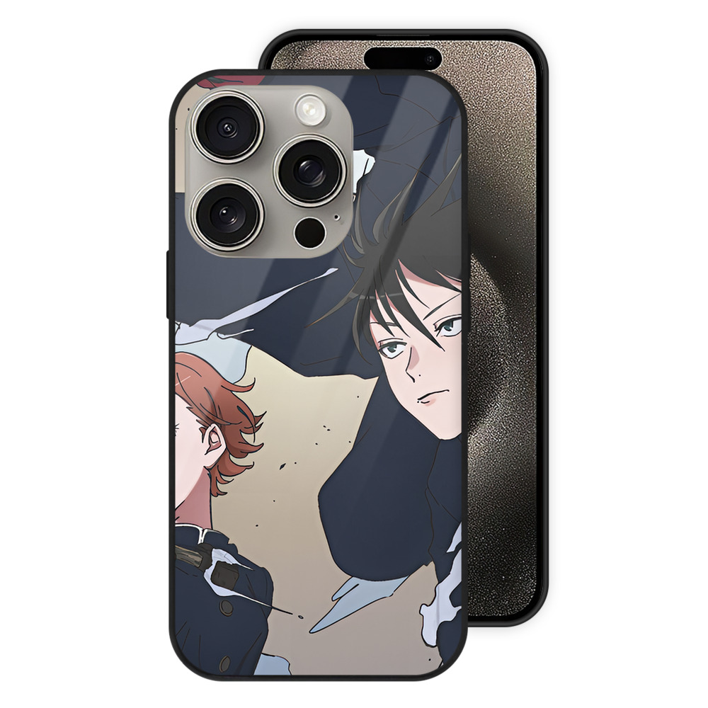 （画像用） SPY×FAMILY间谍家家酒 【iPhone15Pro対応】スマホケース 耐衝撃＆黄変防止 背面ガラス