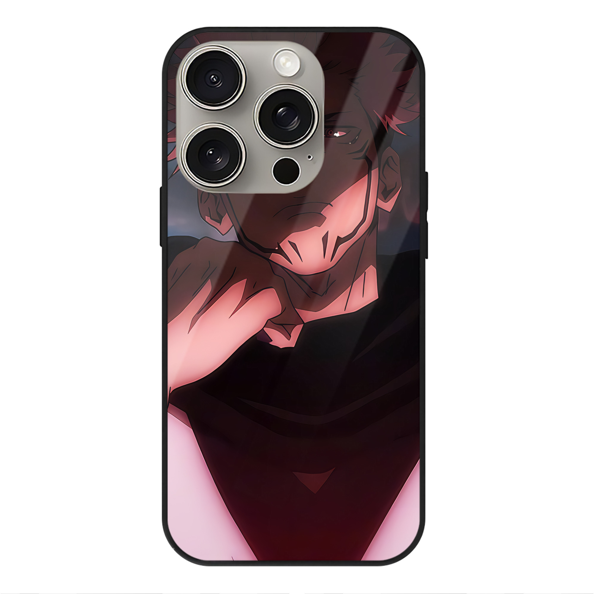 （画像用） SPY×FAMILY间谍家家酒 【iPhone15Pro対応】スマホケース 耐衝撃＆黄変防止 背面ガラス