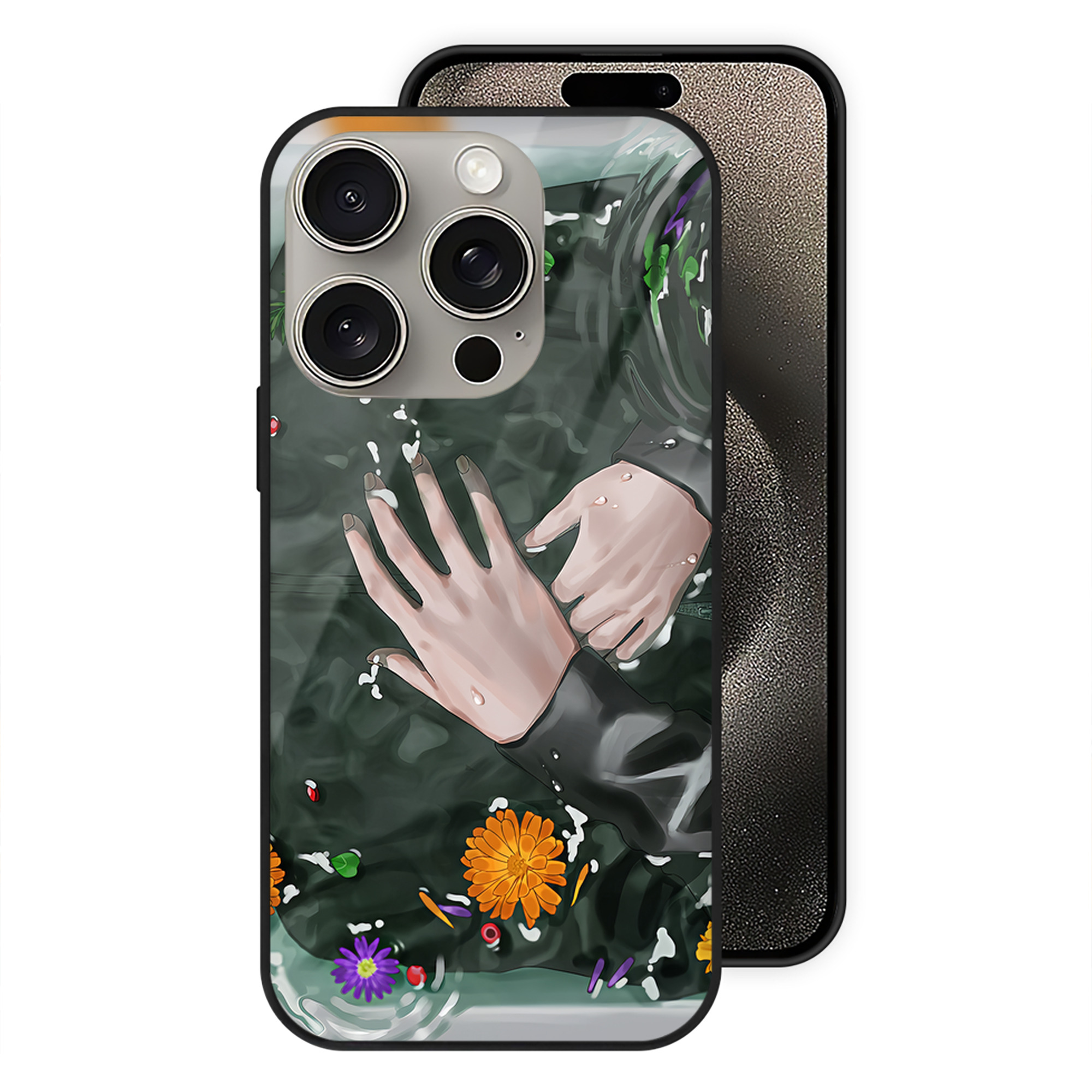 （画像用） SPY×FAMILY间谍家家酒 【iPhone15Pro対応】スマホケース 耐衝撃＆黄変防止 背面ガラス