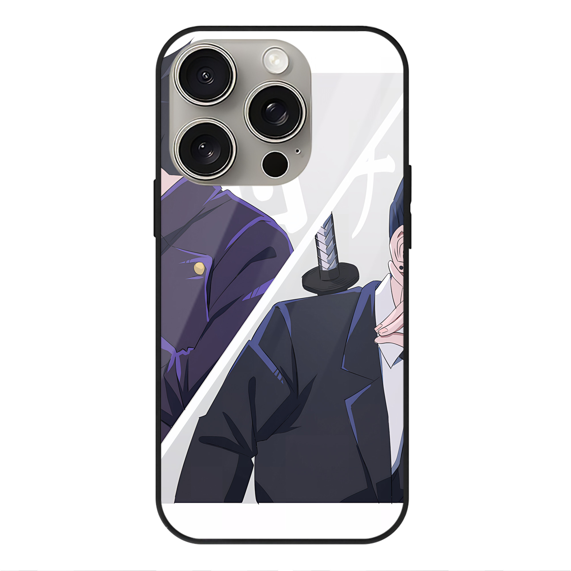 （画像用） SPY×FAMILY间谍家家酒 【iPhone15Pro対応】スマホケース 耐衝撃＆黄変防止 背面ガラス