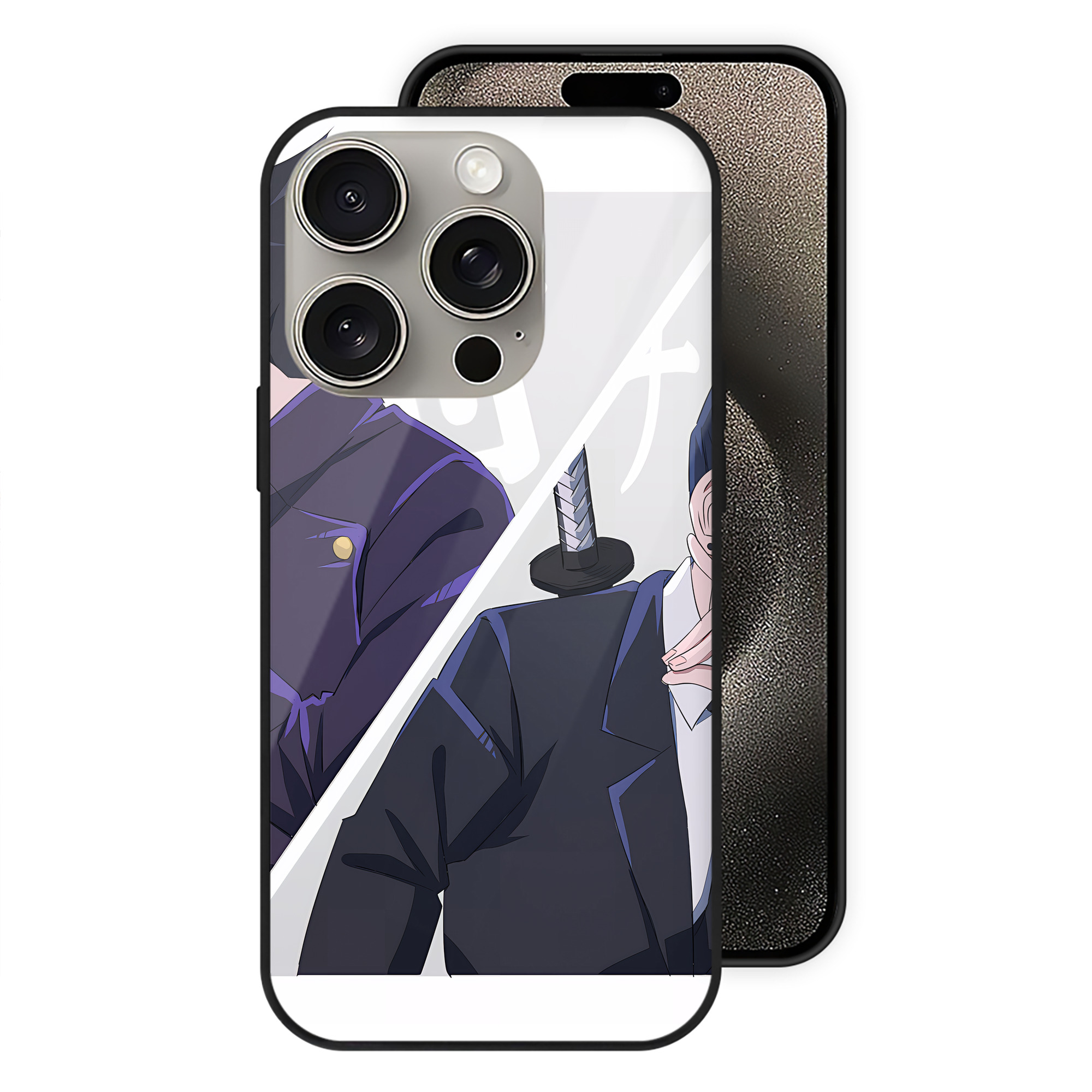 （画像用） SPY×FAMILY间谍家家酒 【iPhone15Pro対応】スマホケース 耐衝撃＆黄変防止 背面ガラス