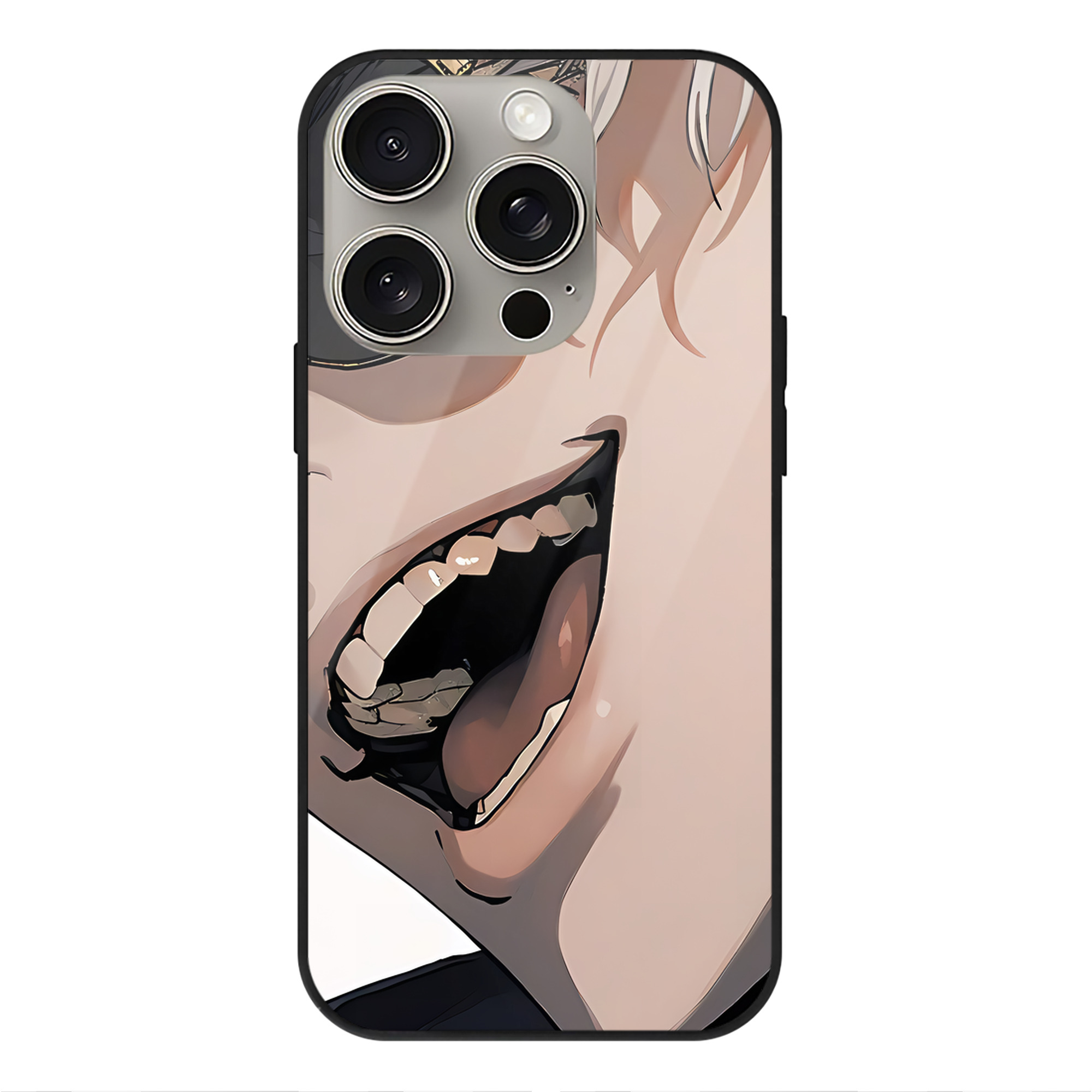 （画像用） SPY×FAMILY间谍家家酒 【iPhone15Pro対応】スマホケース 耐衝撃＆黄変防止 背面ガラス