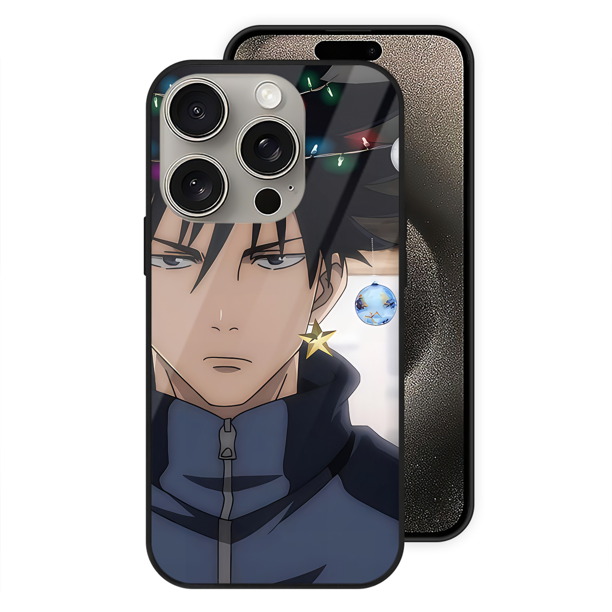 （画像用） SPY×FAMILY间谍家家酒 【iPhone15Pro対応】スマホケース 耐衝撃＆黄変防止 背面ガラス