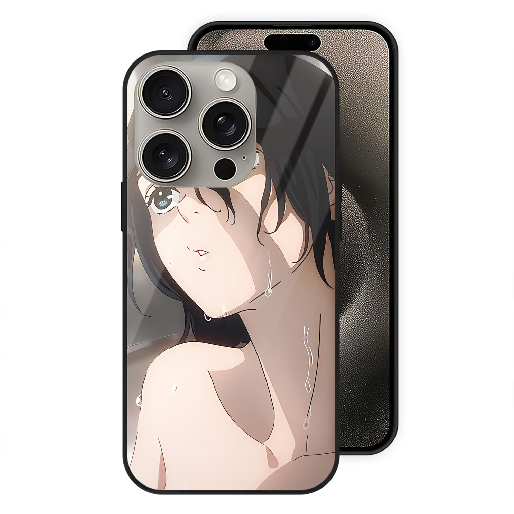 （画像用） SPY×FAMILY间谍家家酒 【iPhone15Pro対応】スマホケース 耐衝撃＆黄変防止 背面ガラス